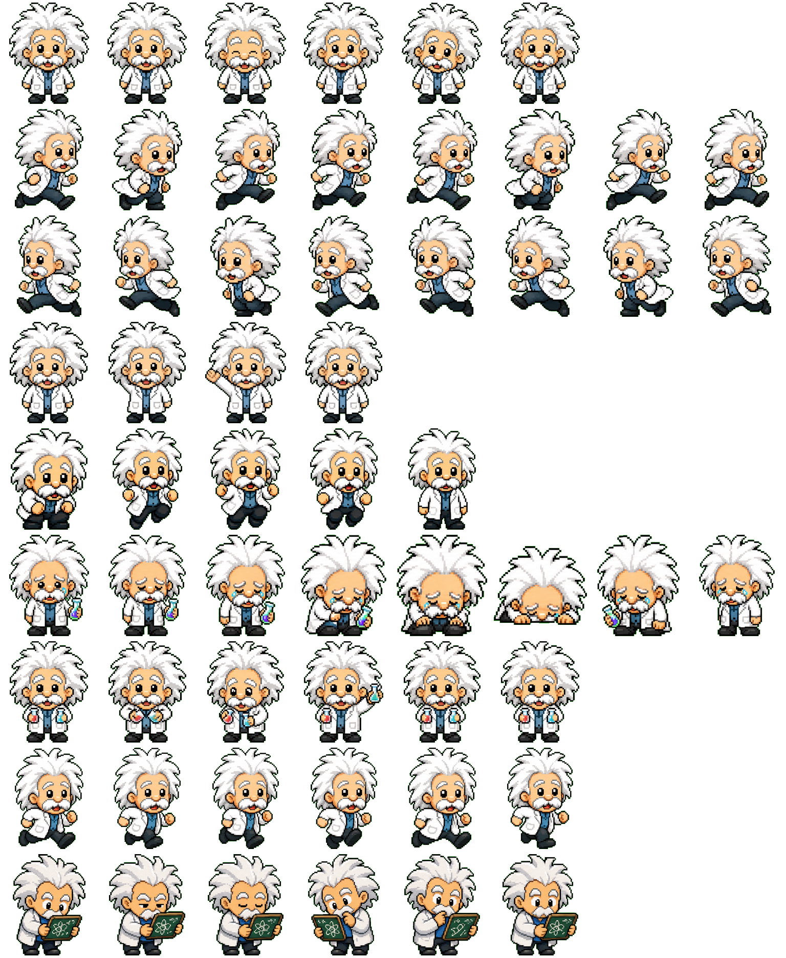 Professor Puff spritesheet preview