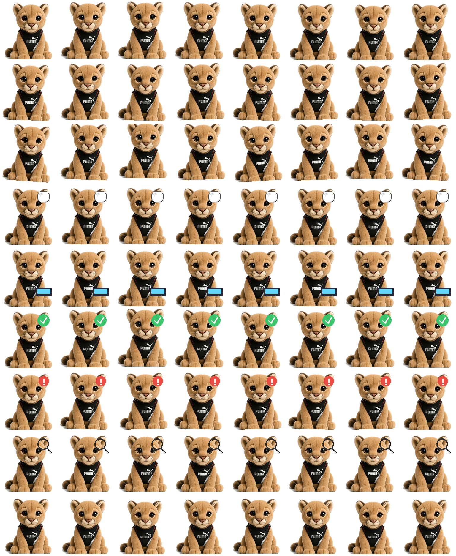 PUMA Plush Codex Pet animated desktop pet preview for Codex Pet