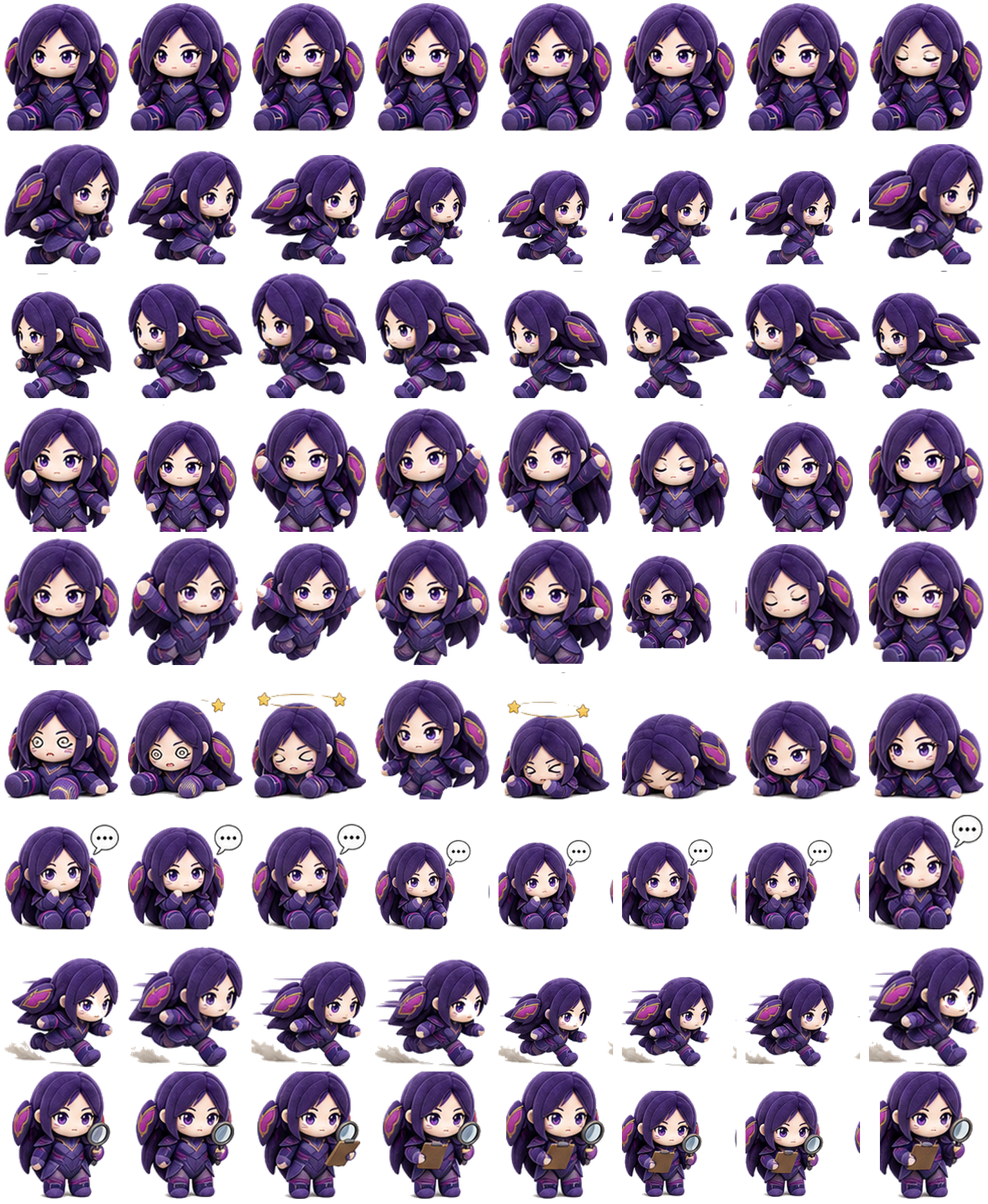 Purple Plush Guardian animated desktop pet preview for Codex Pet