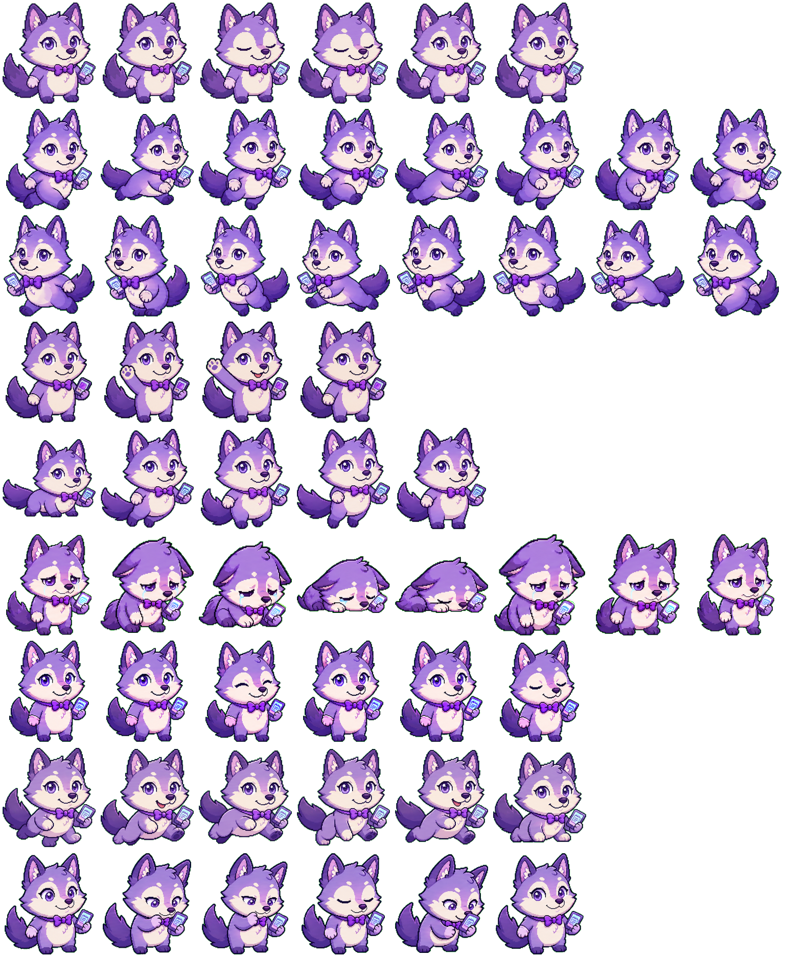 purplewolf spritesheet preview