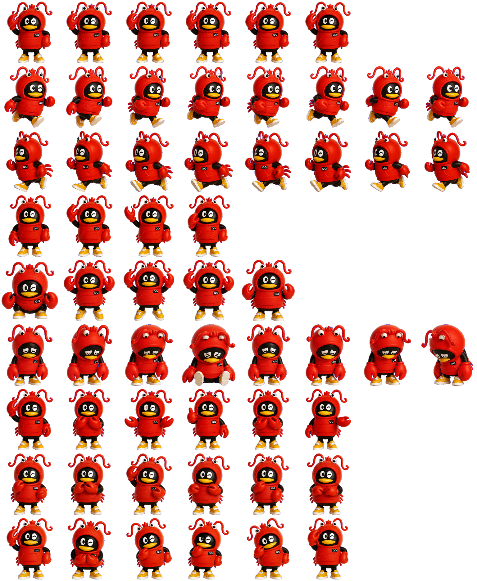Qobster animated desktop pet preview for Codex Pet