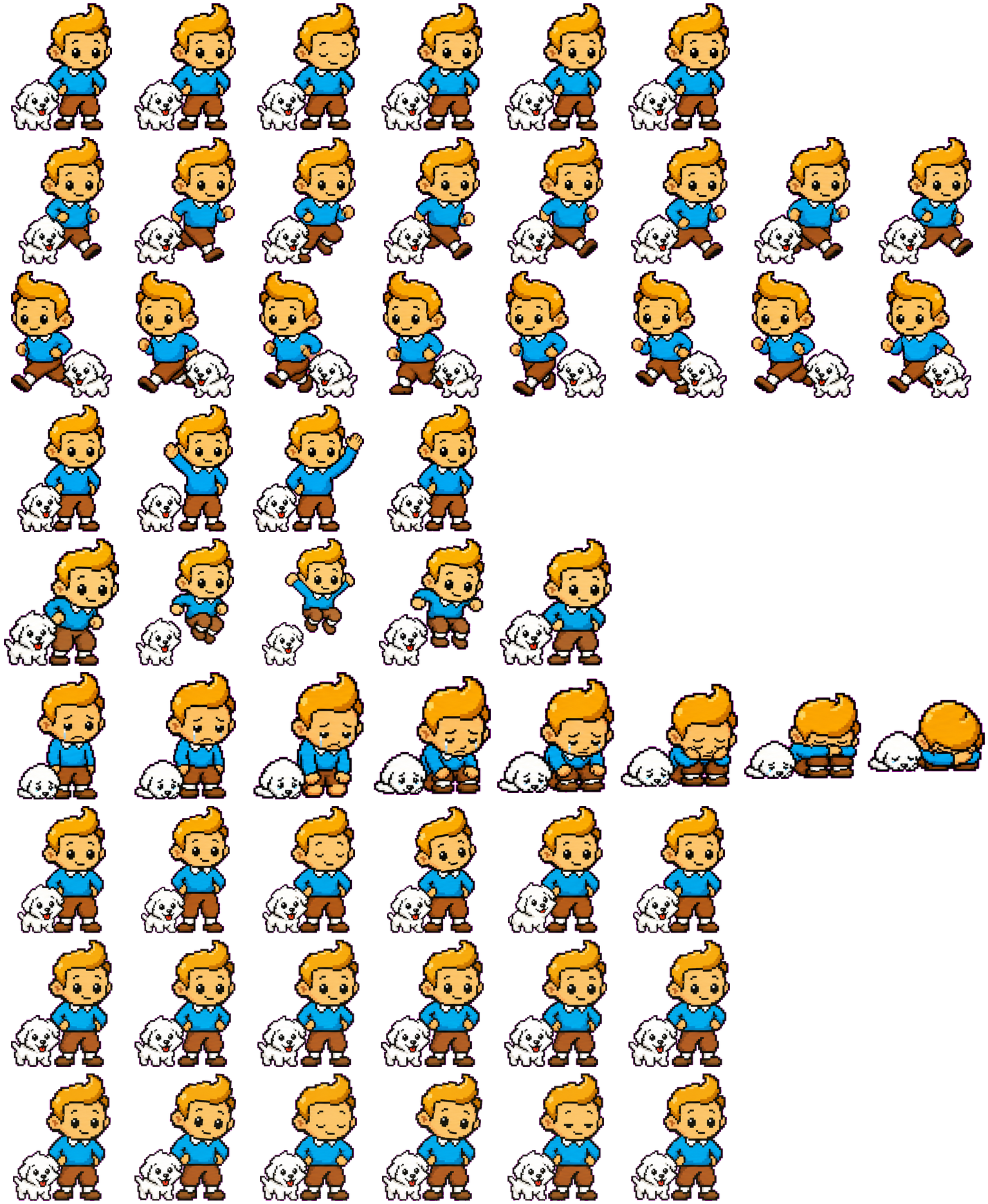 Quiff Pup spritesheet preview