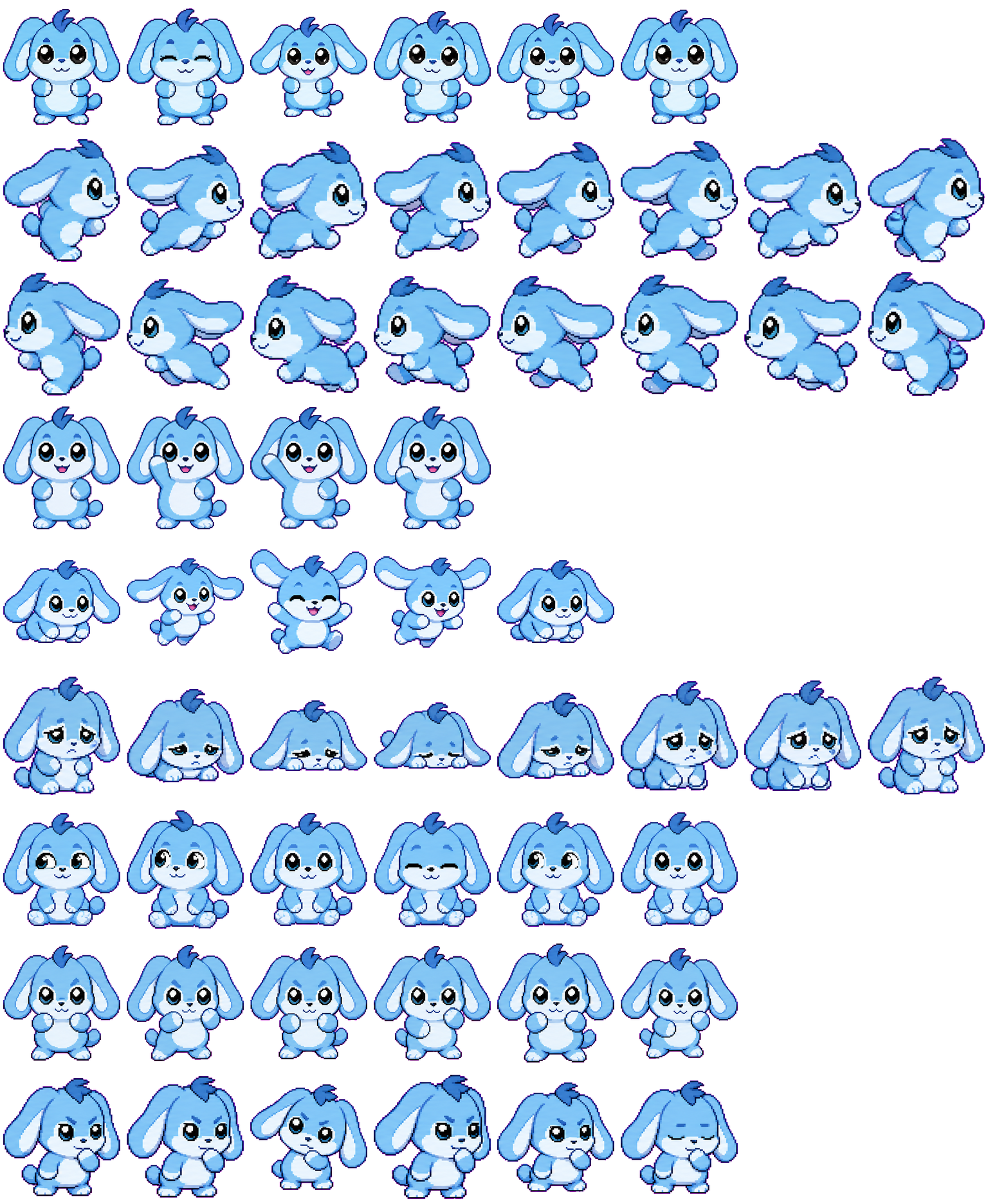 Rabbit / 垂耳兔 Codex Pet 动态桌面宠物预览图