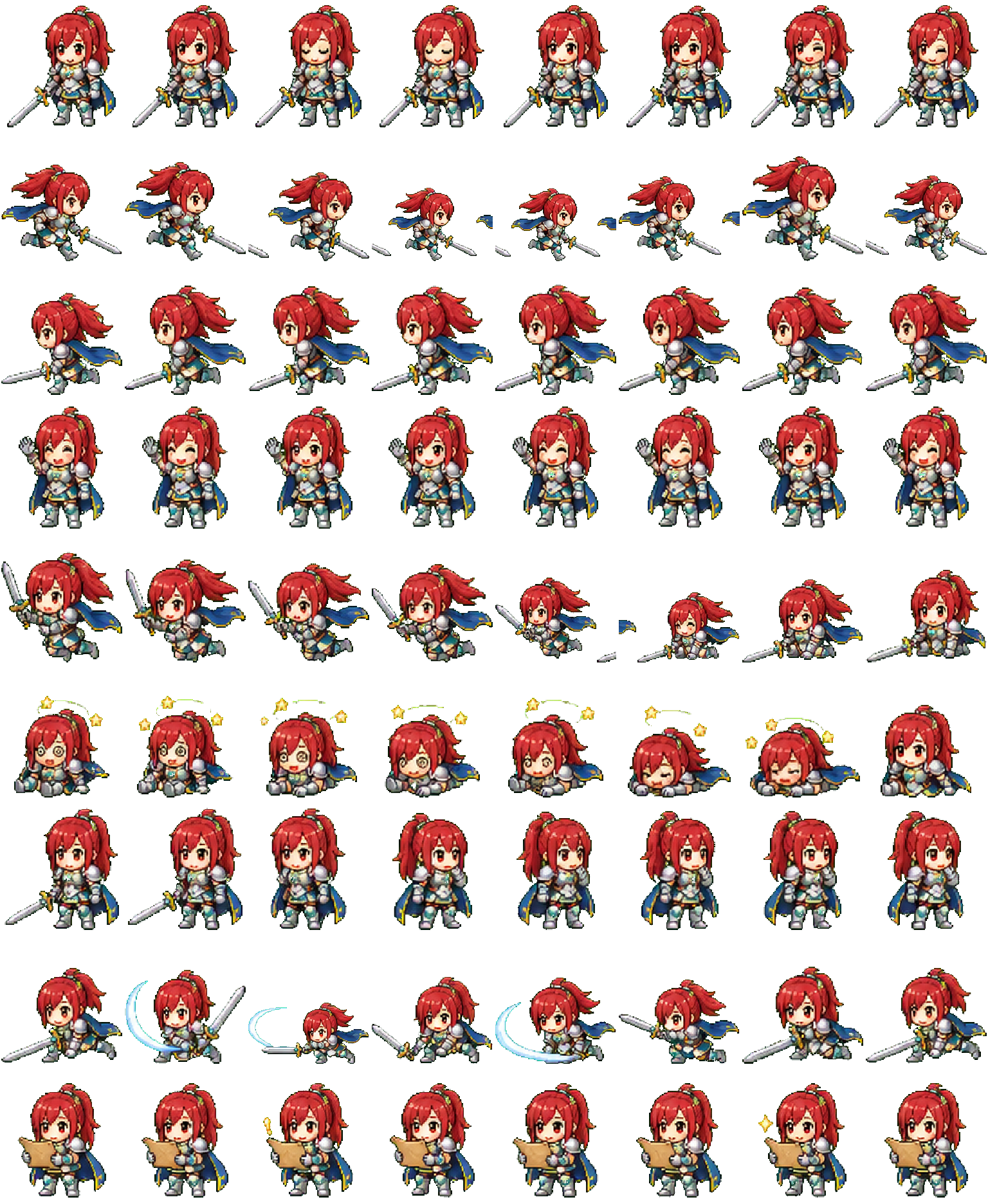 艾露莎风格红发剑士 Codex Pet 动态桌面宠物预览图