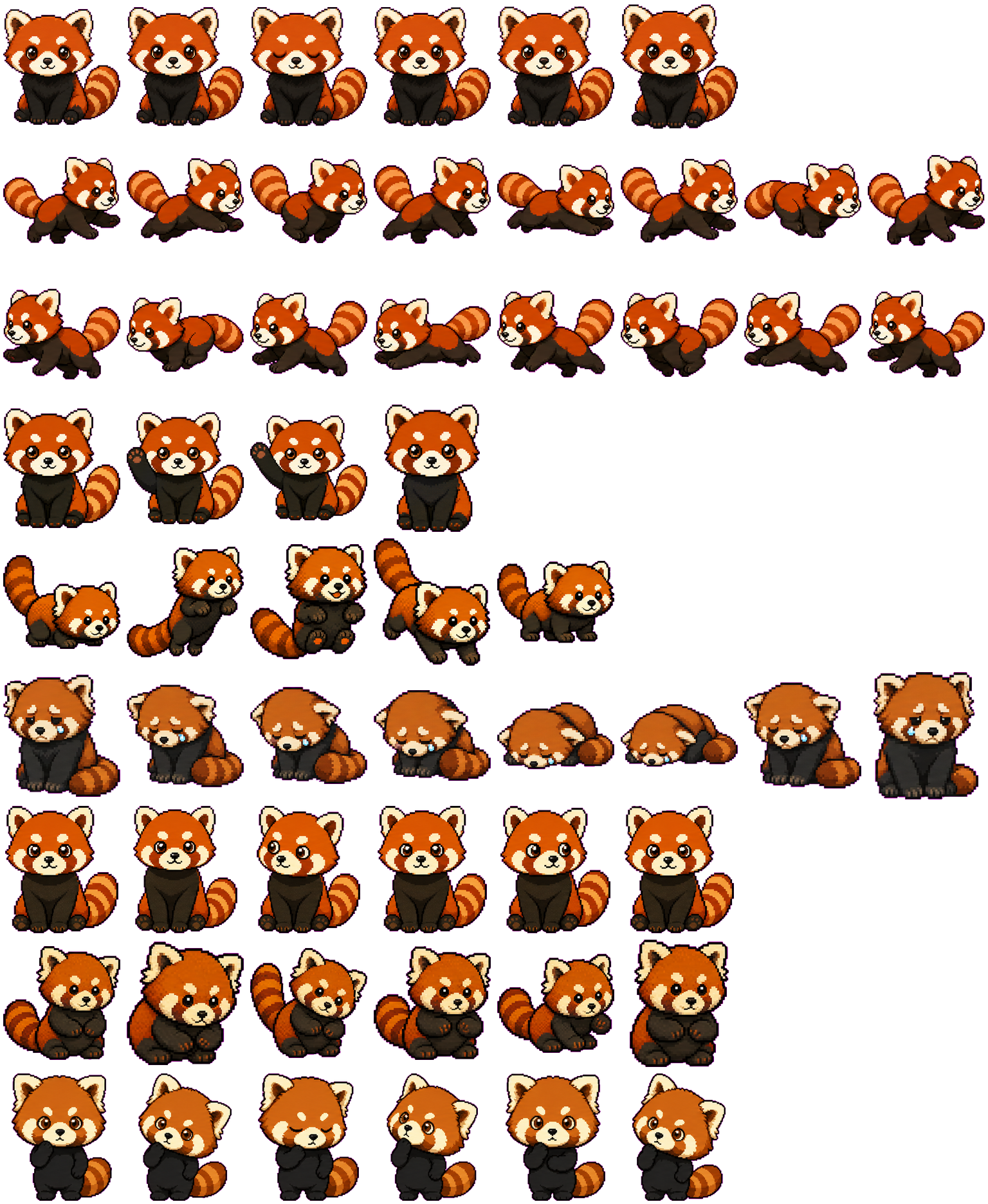 Red Panda Codex Pet アニメーションデスクトップペットのプレビュー