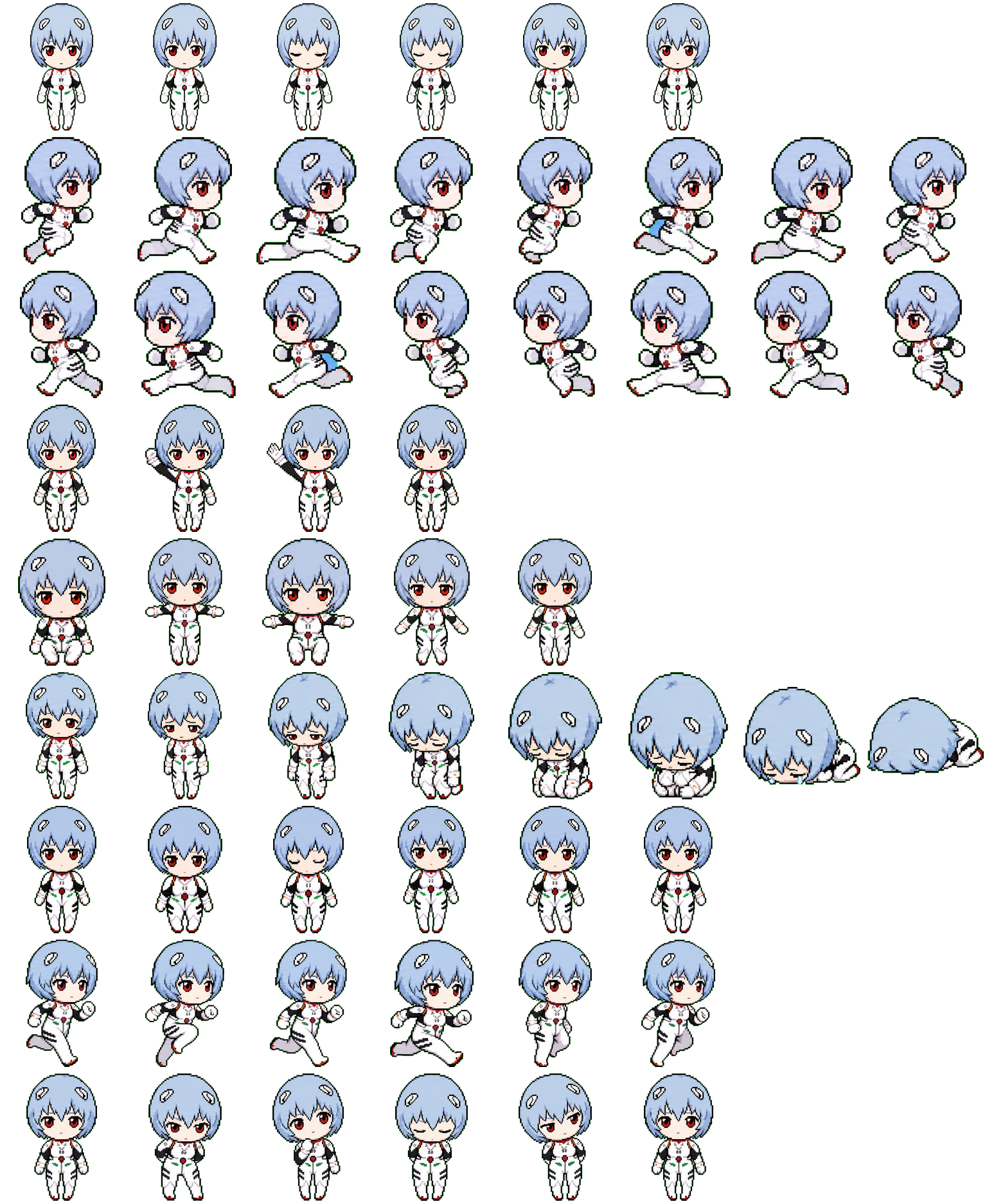 Rei Ayanami Codex Pet アニメーションデスクトップペットのプレビュー