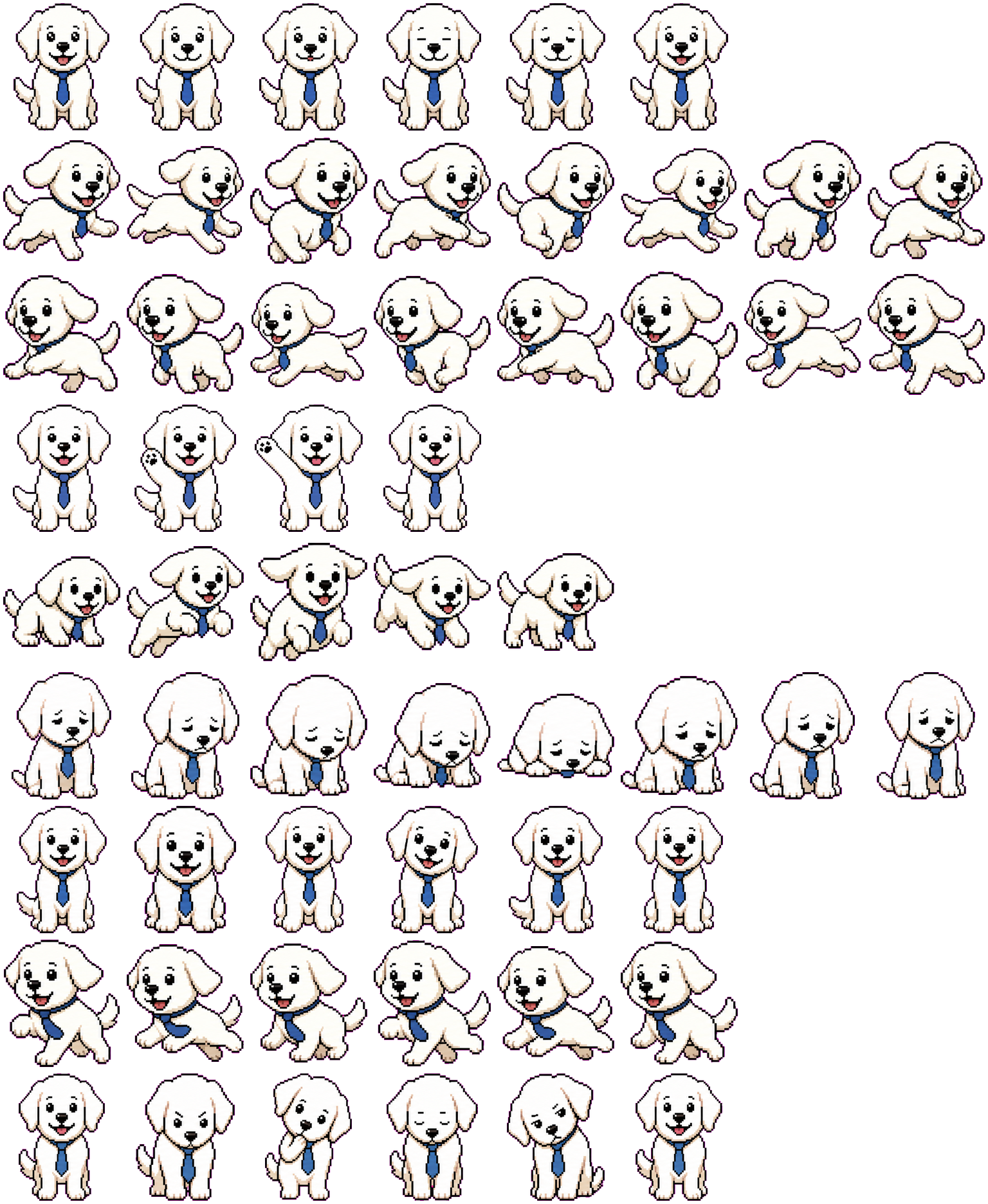 Retriever spritesheet preview