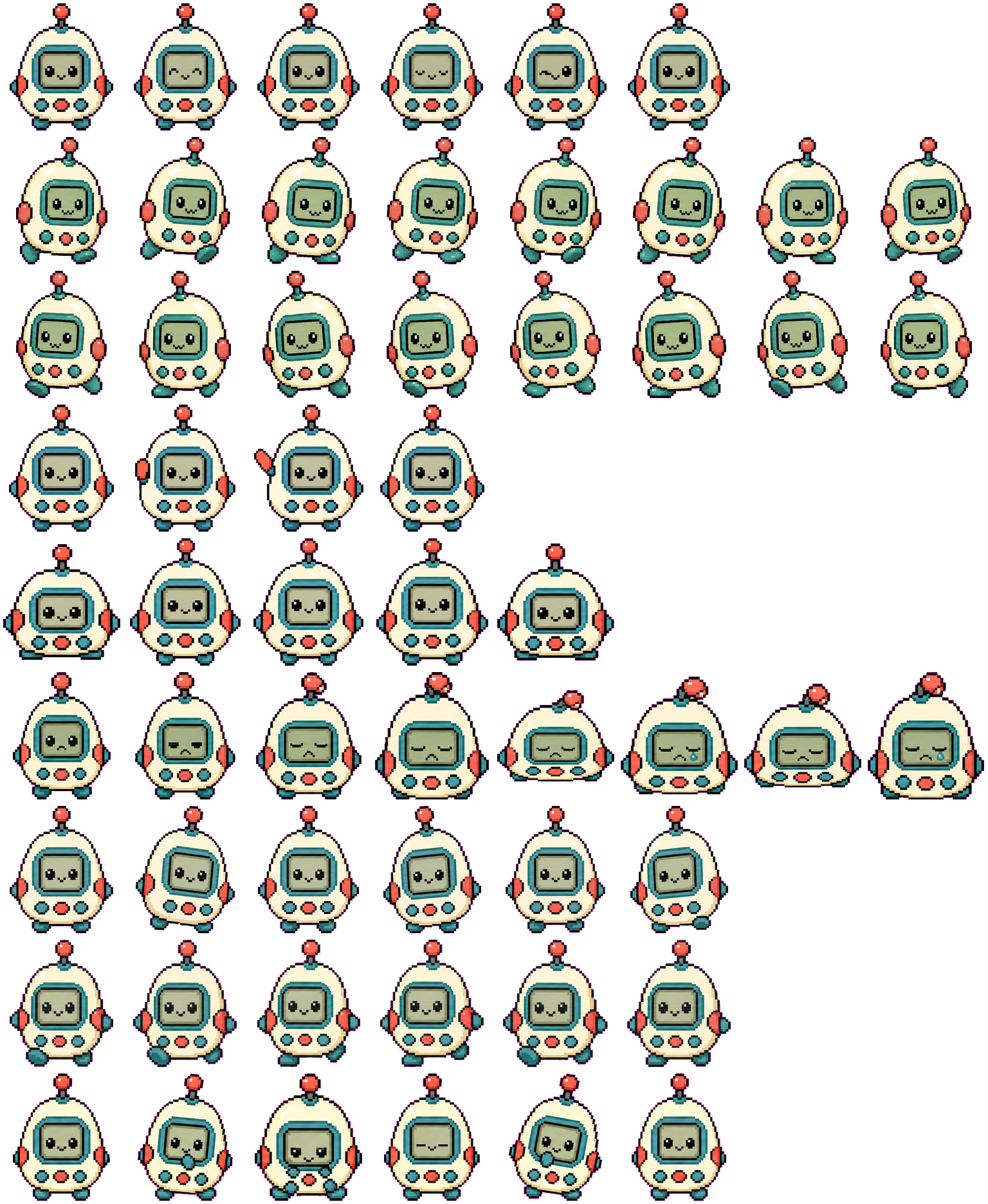 Retro spritesheet preview