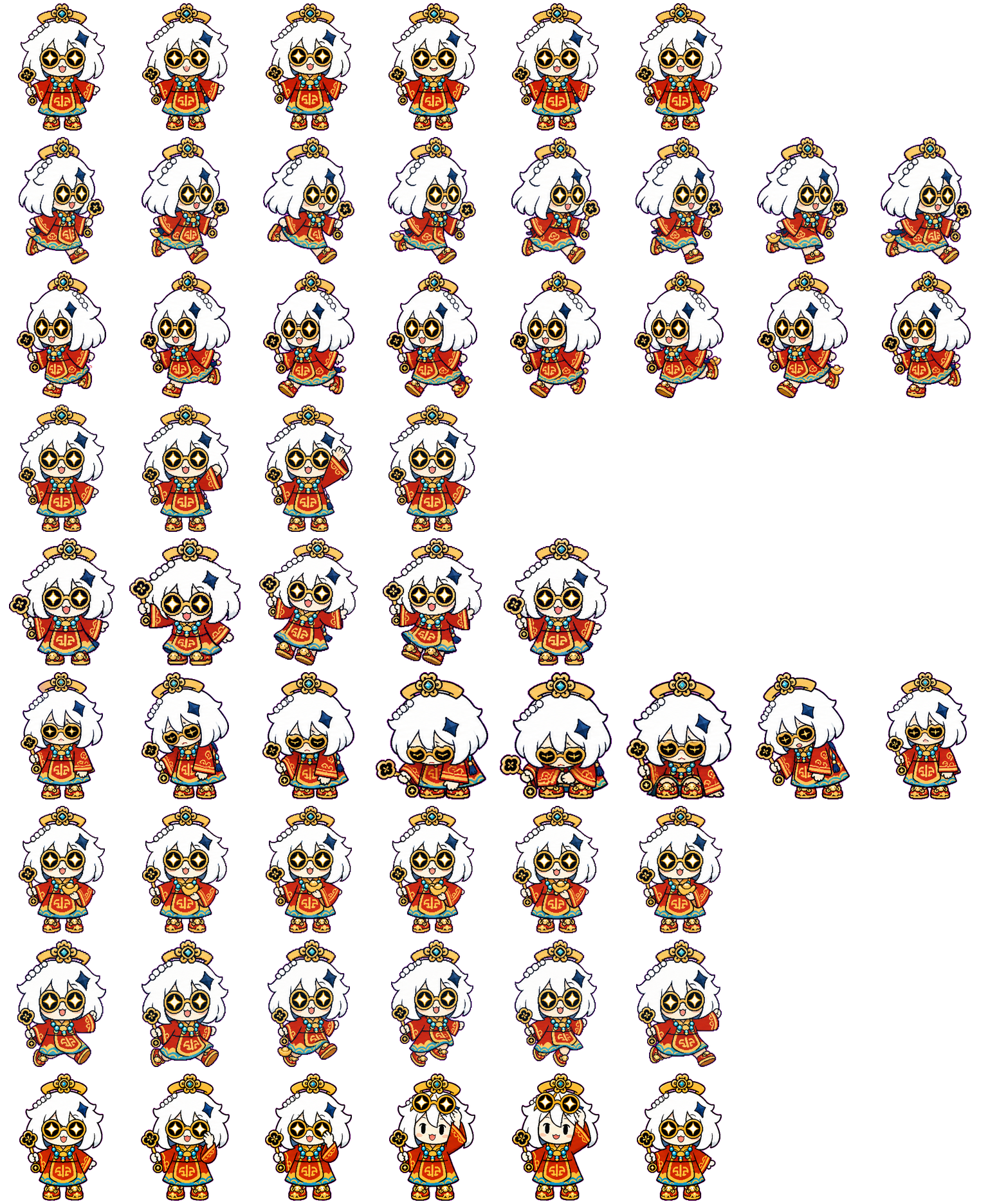 Rich Paimon财神派蒙 spritesheet preview
