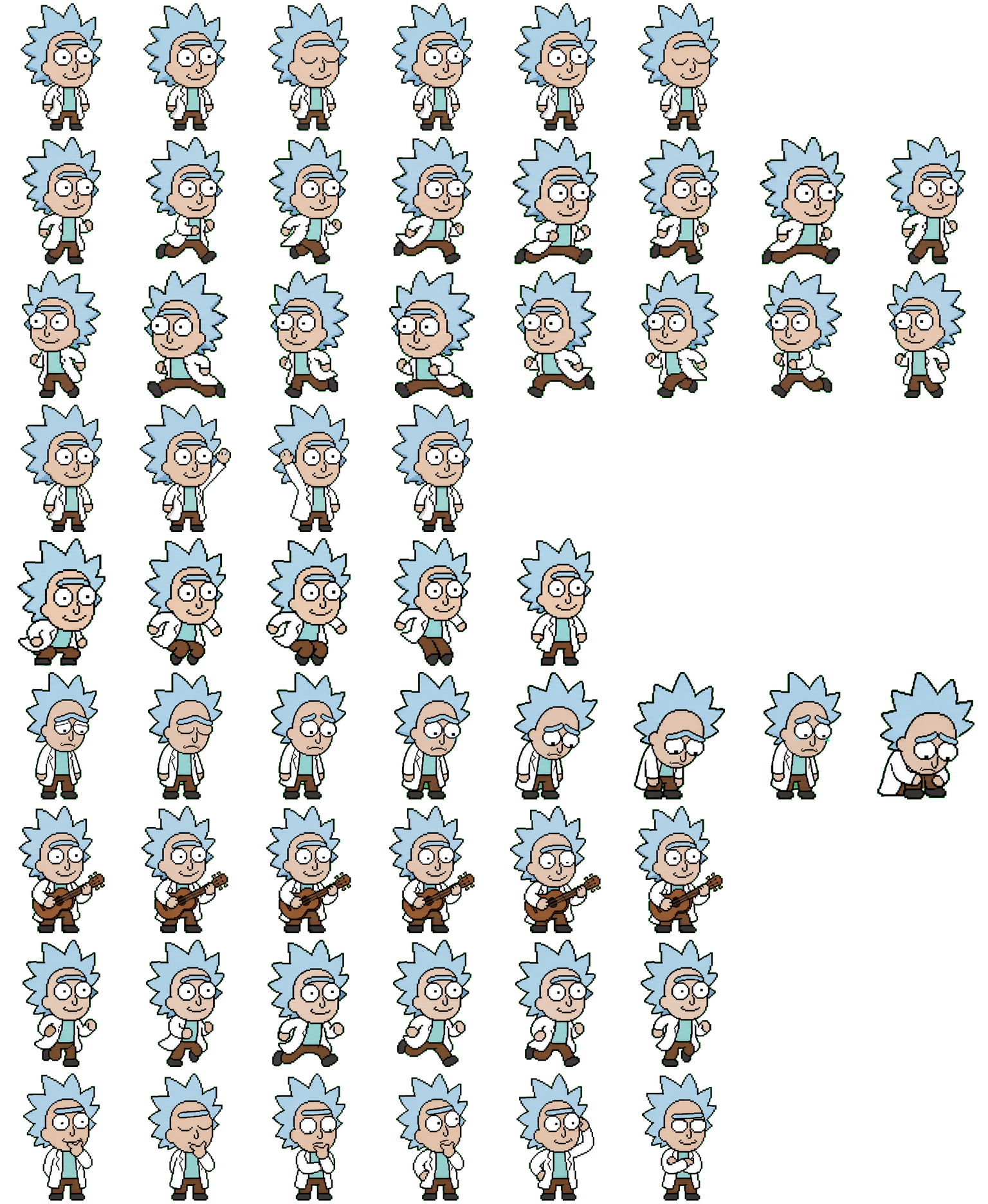 Rick spritesheet preview