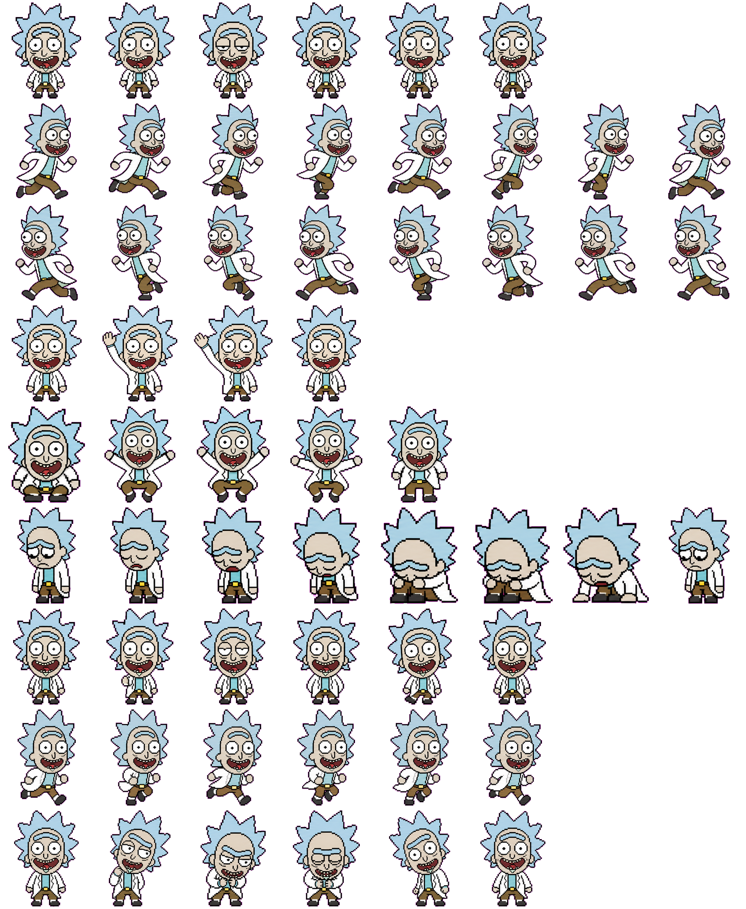 Ricklet spritesheet preview