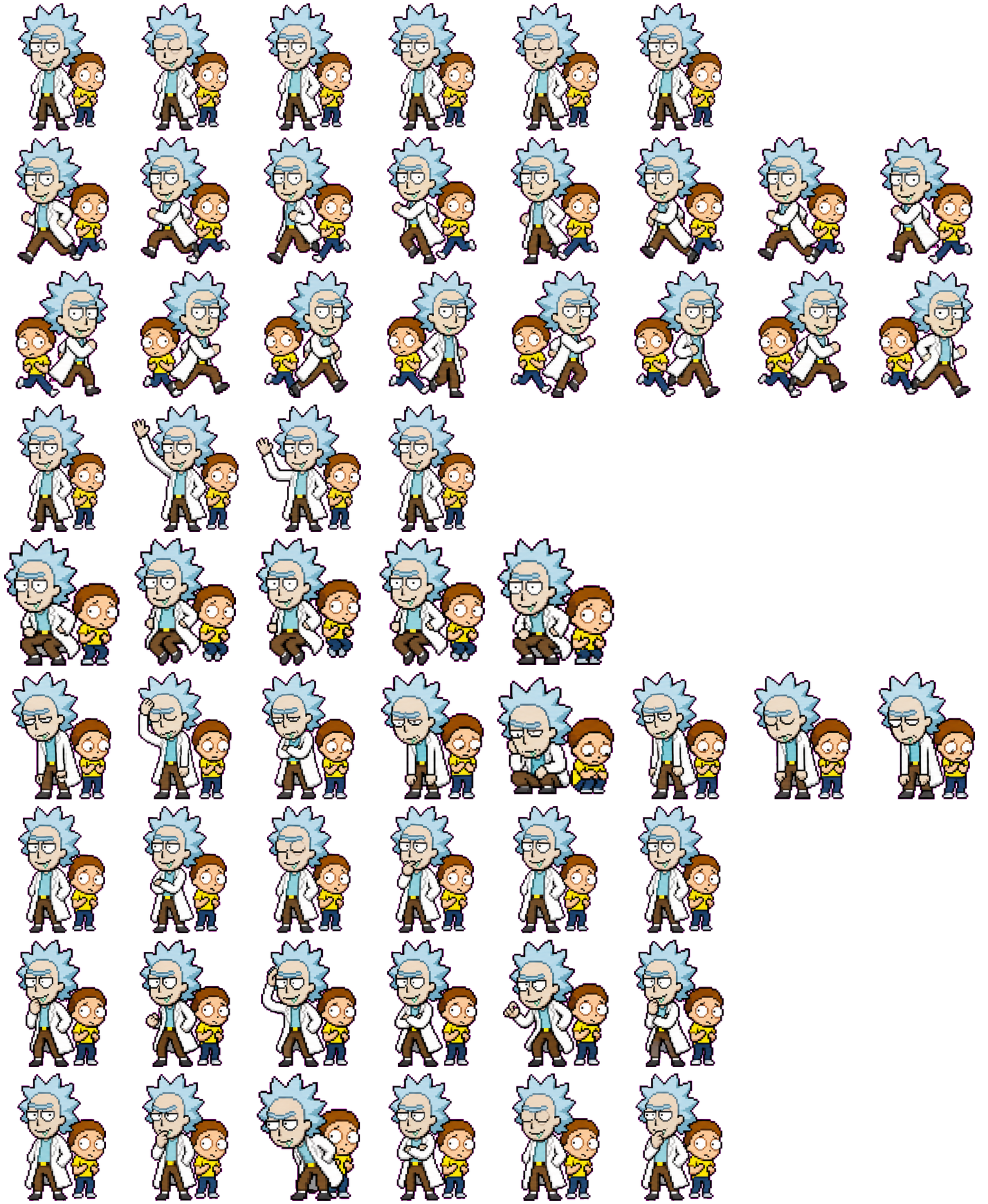 RickMorty Duo animated desktop pet preview for Codex Pet