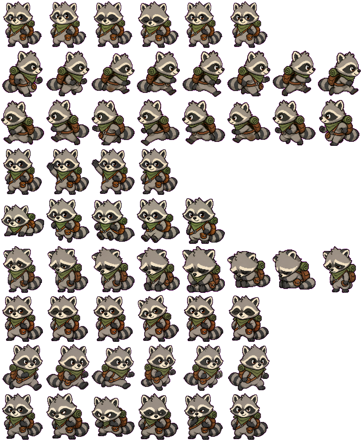 Rook spritesheet preview