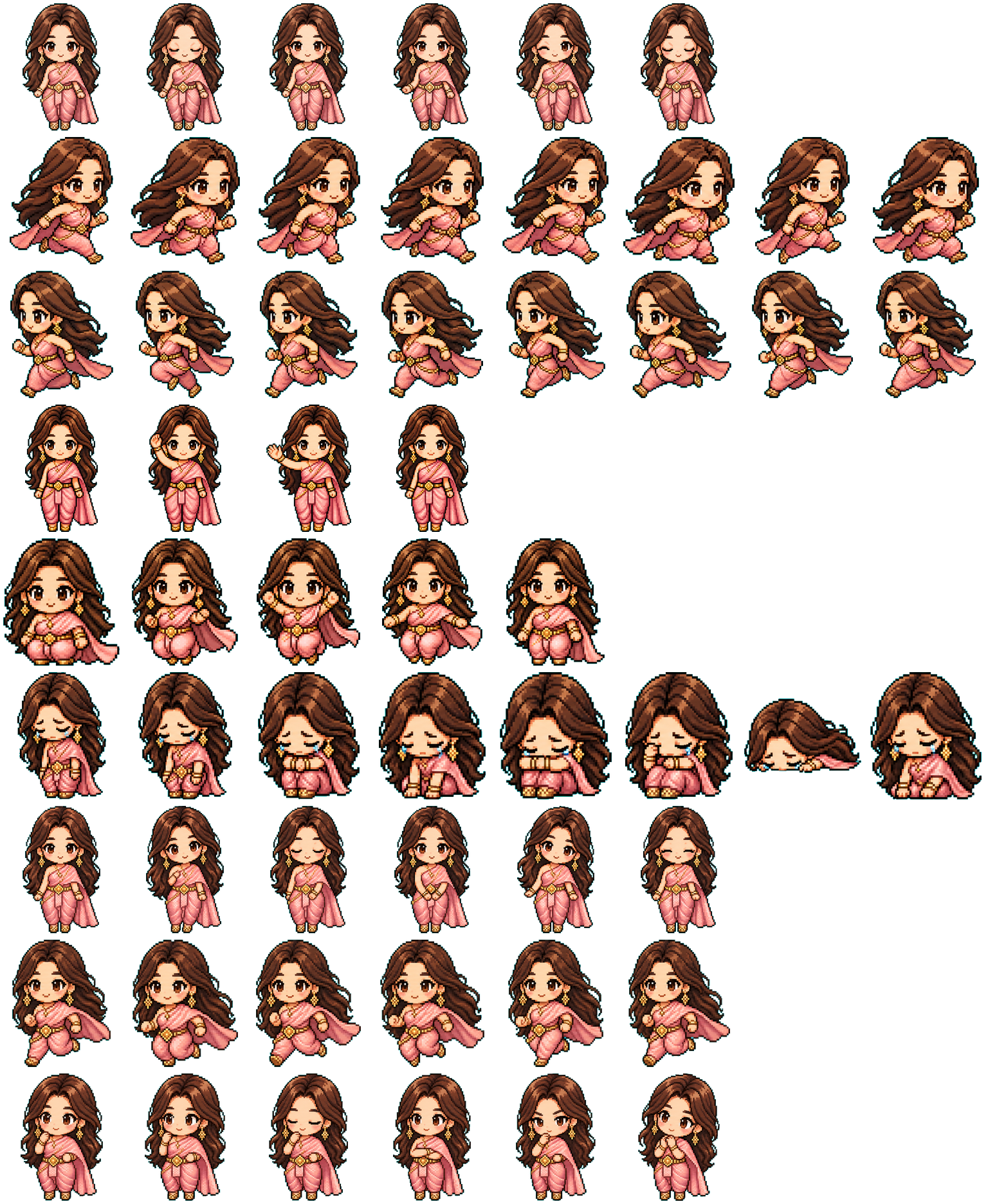 Rosalai spritesheet preview