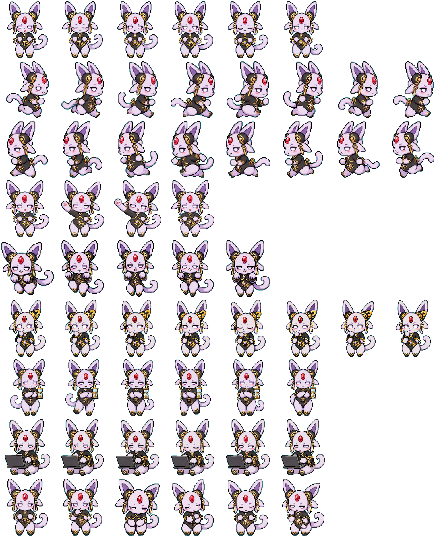 Ruby Lynx spritesheet preview