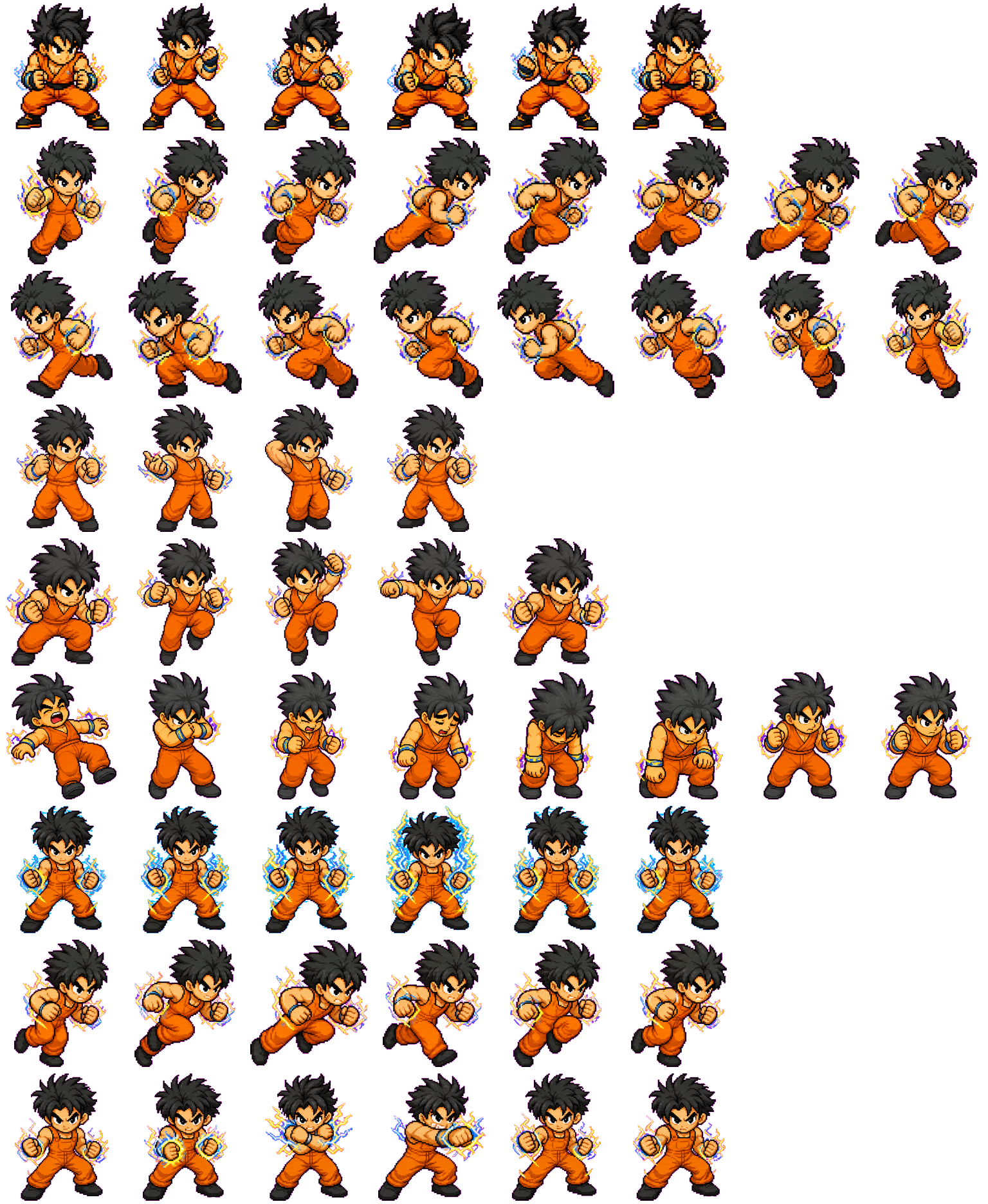 Ruffle Volt spritesheet preview