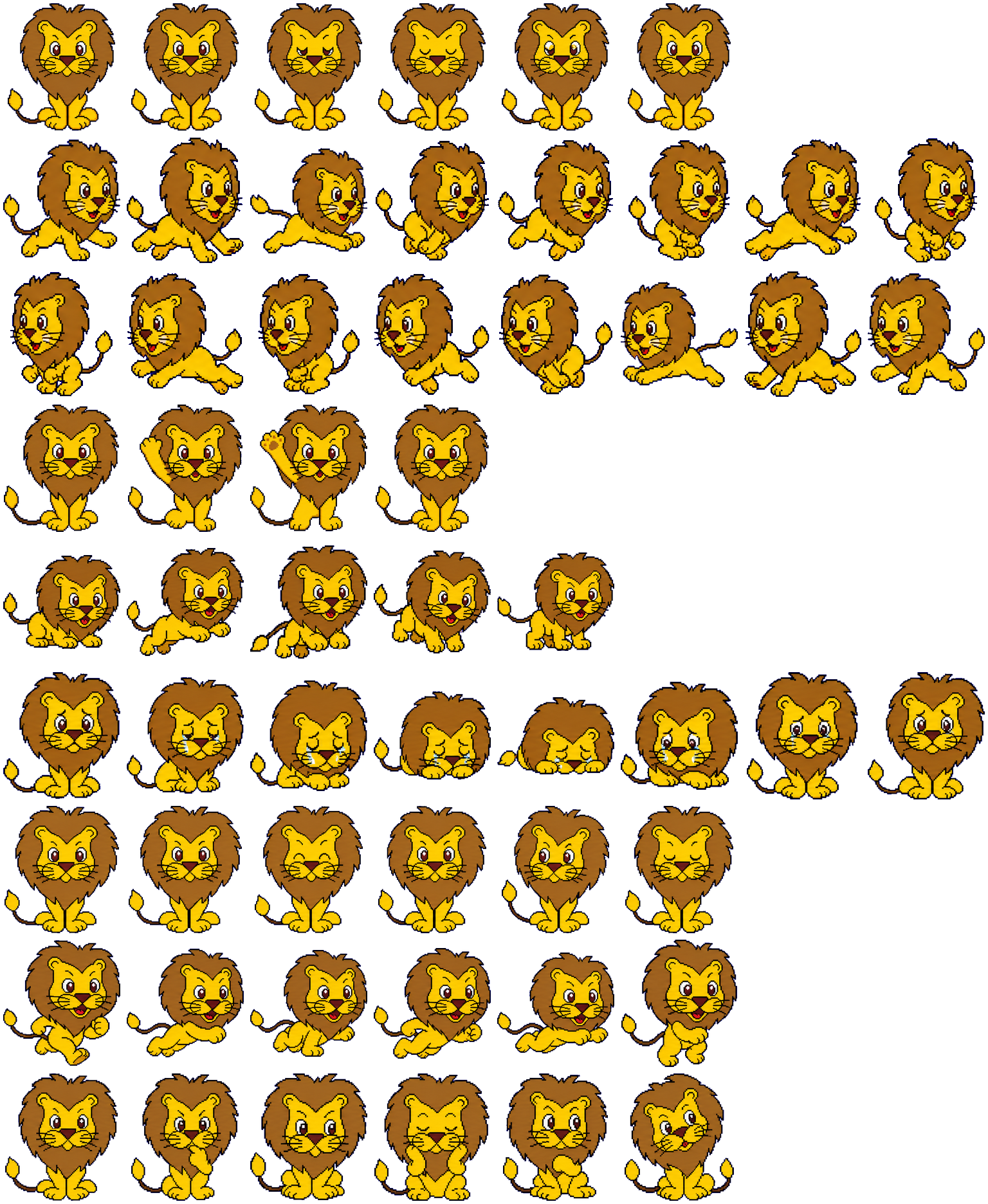 Ruixing Lion 瑞星小狮子Kaka spritesheet preview