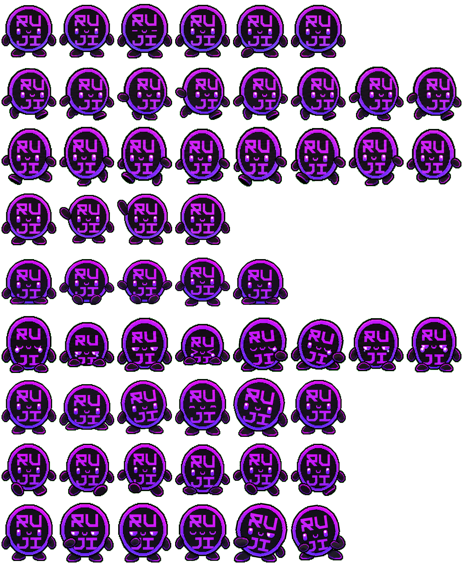 Ruji spritesheet preview