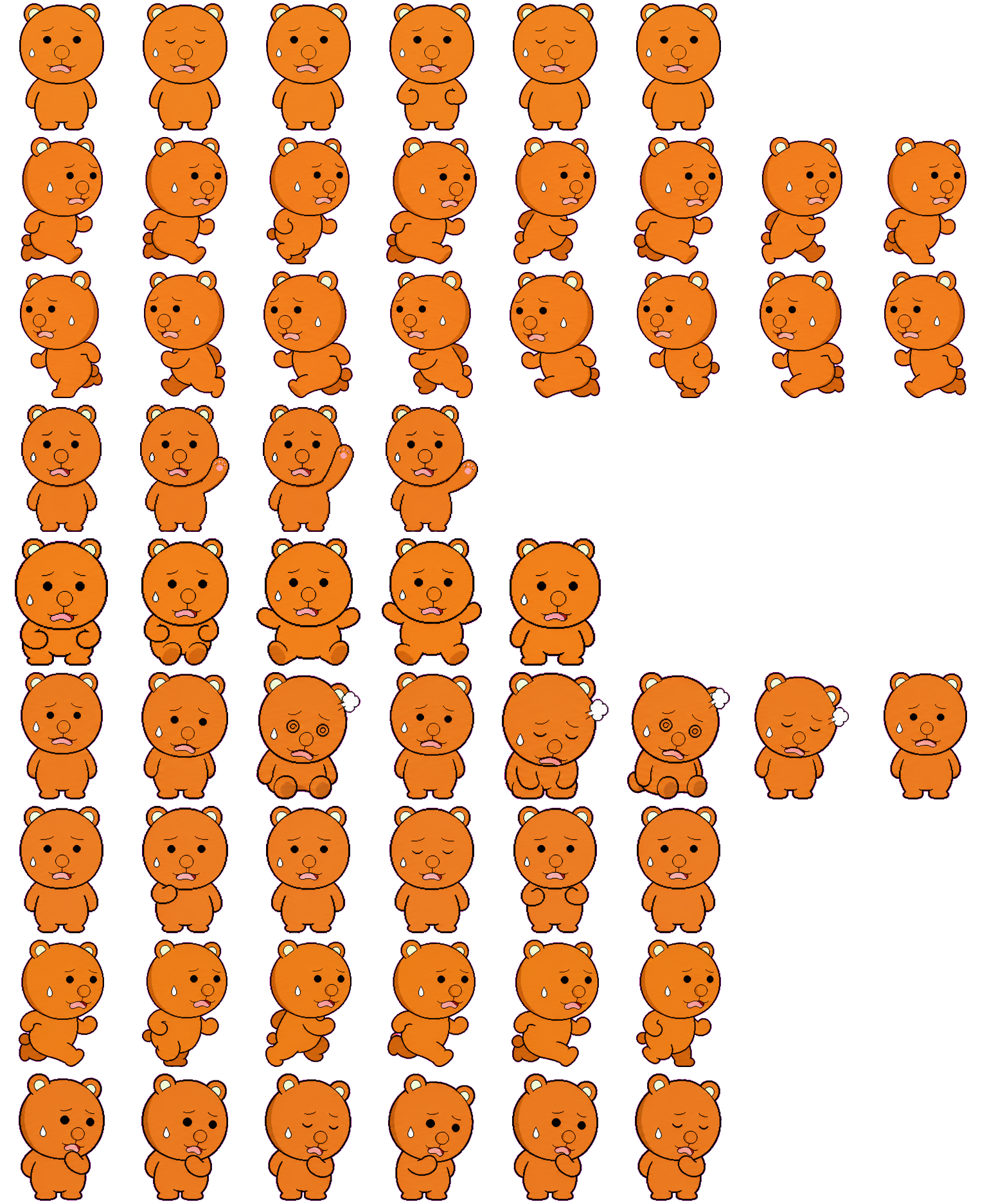 kumakichi spritesheet preview