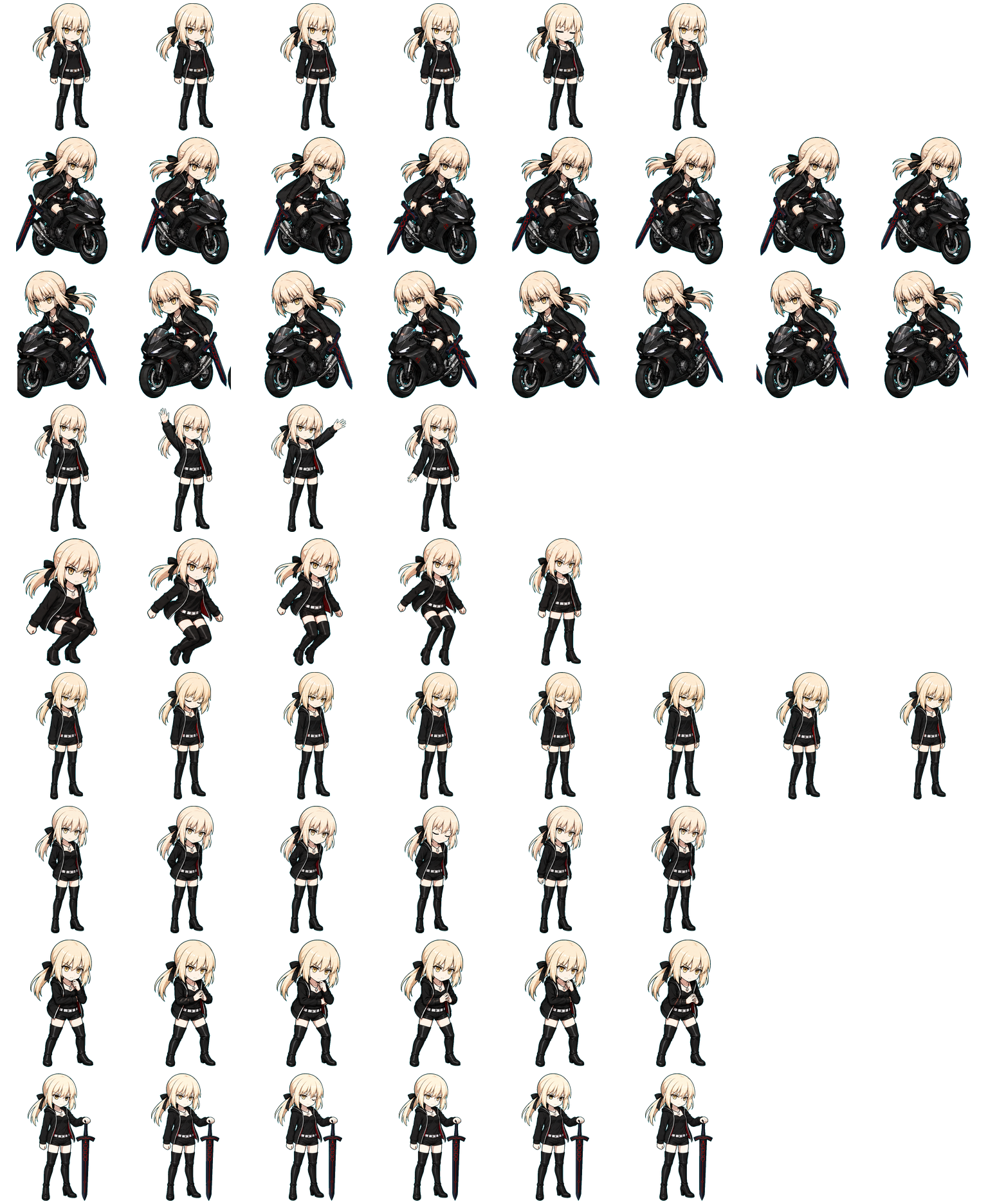Saber (Alter) animated desktop pet preview for Codex Pet