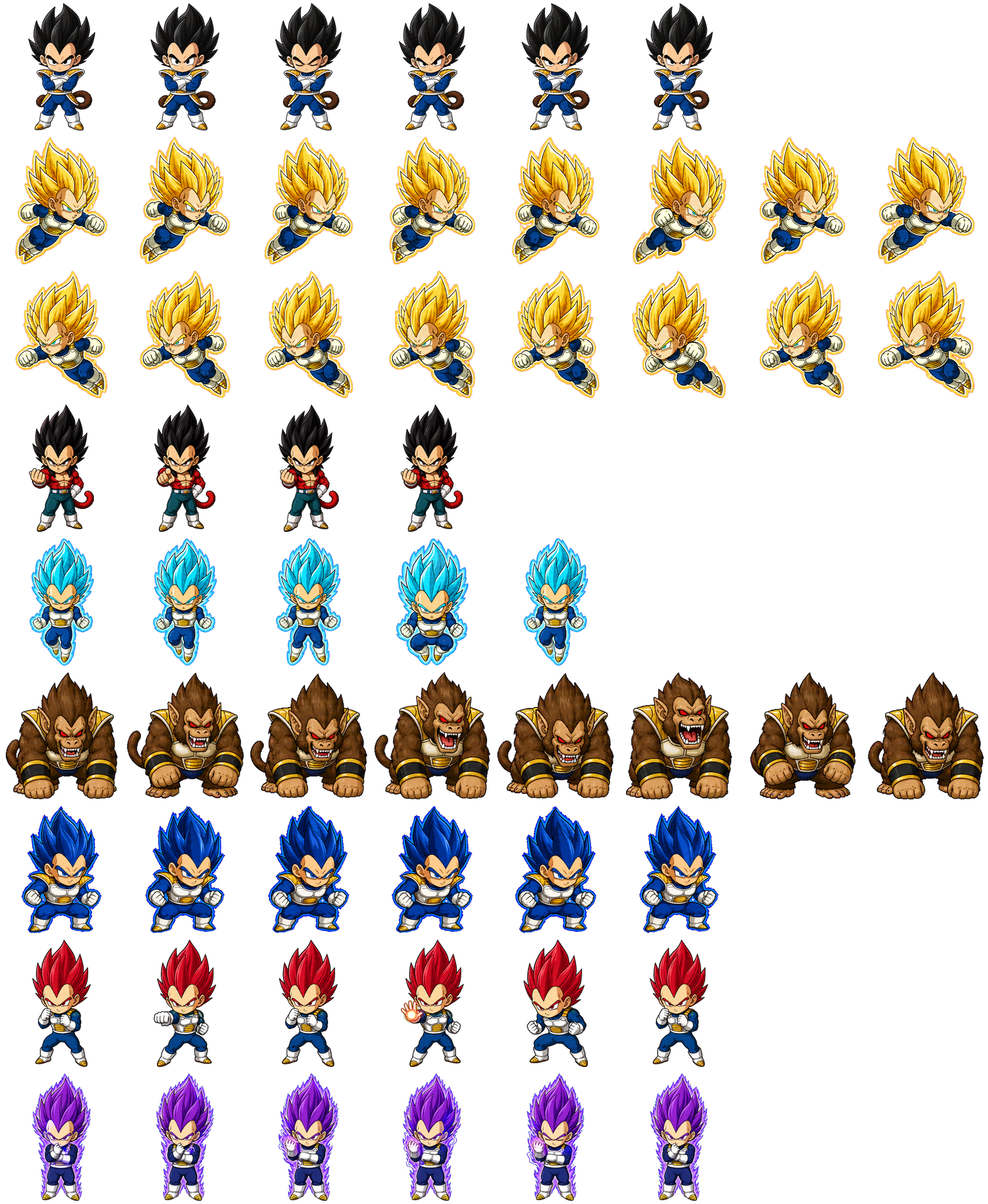 Saiyan Prince Codex Pet アニメーションデスクトップペットのプレビュー