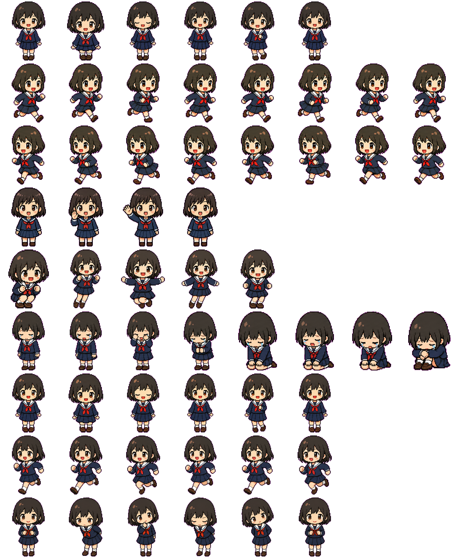 Sakura spritesheet preview