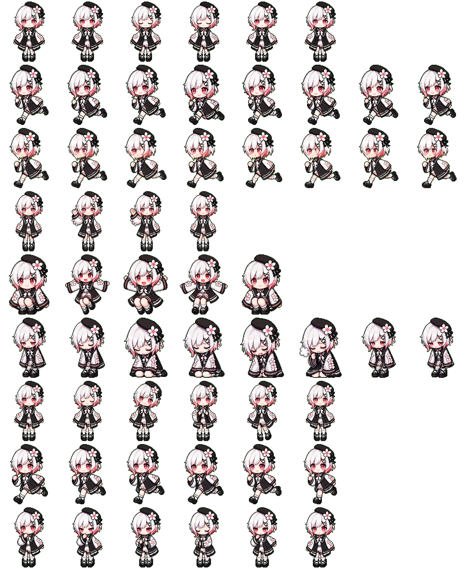 桜羽 エマ spritesheet preview