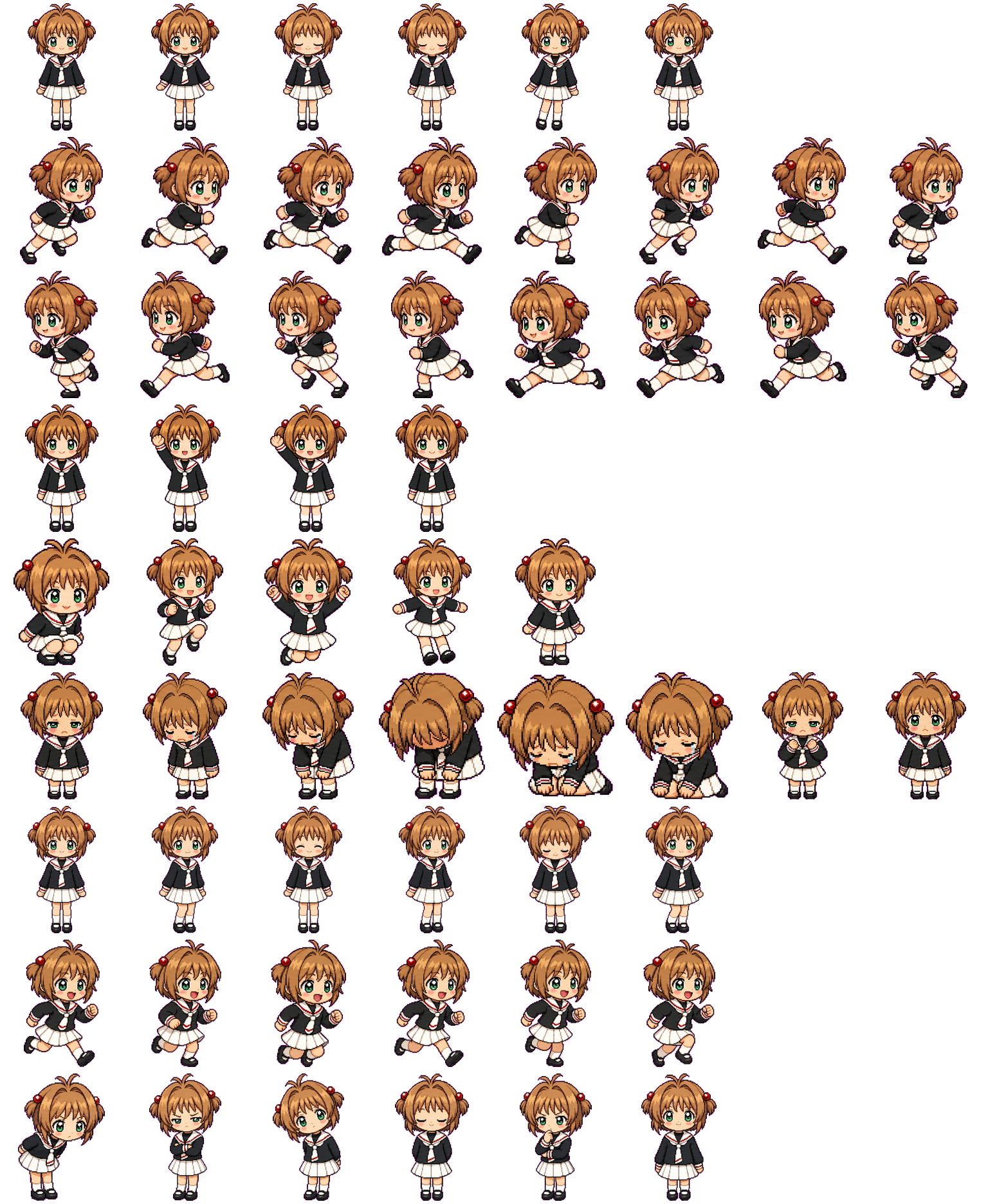 Sakura Kinomoto animated desktop pet preview for Codex Pet