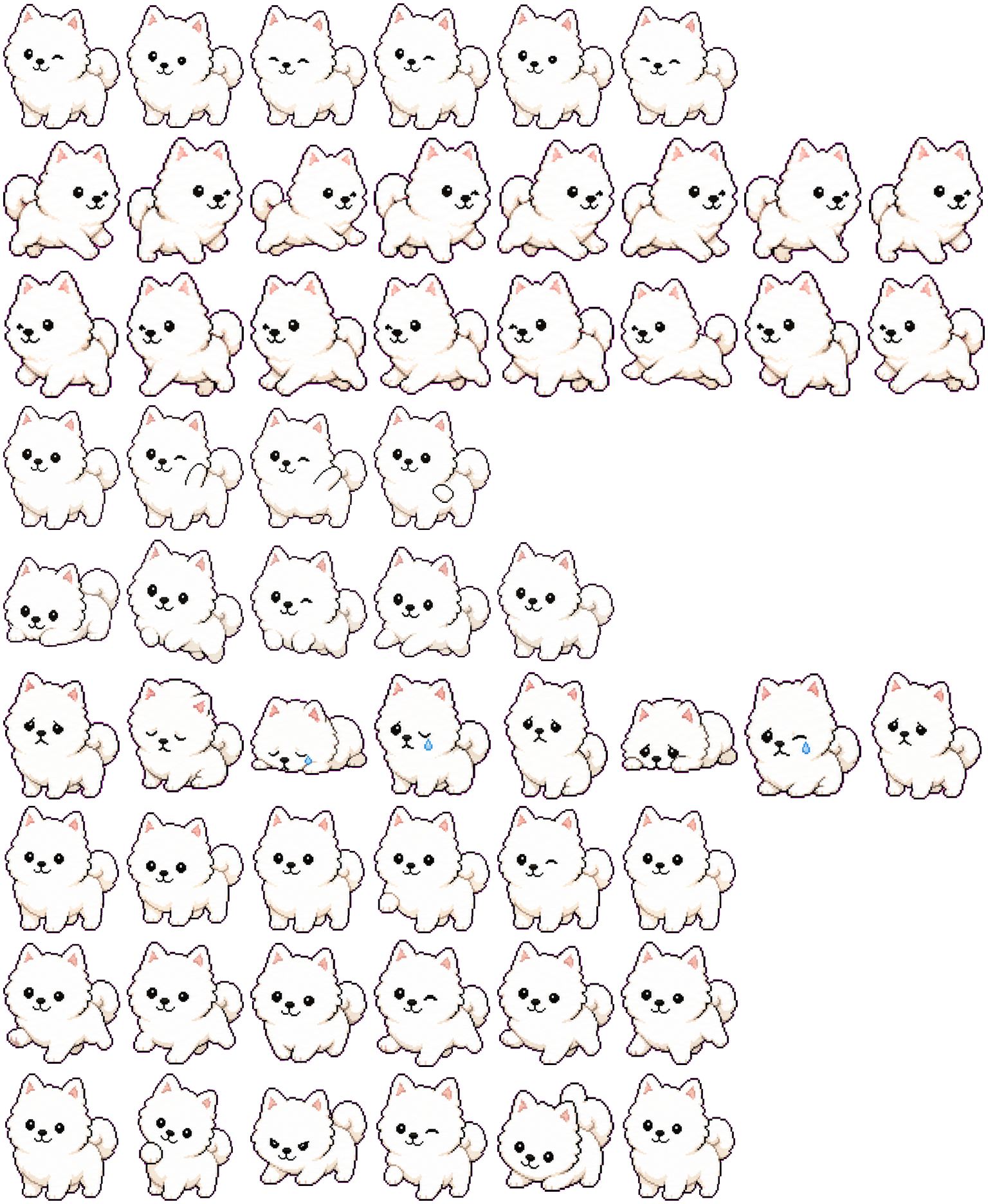 Samoyed animated desktop pet preview for Codex Pet