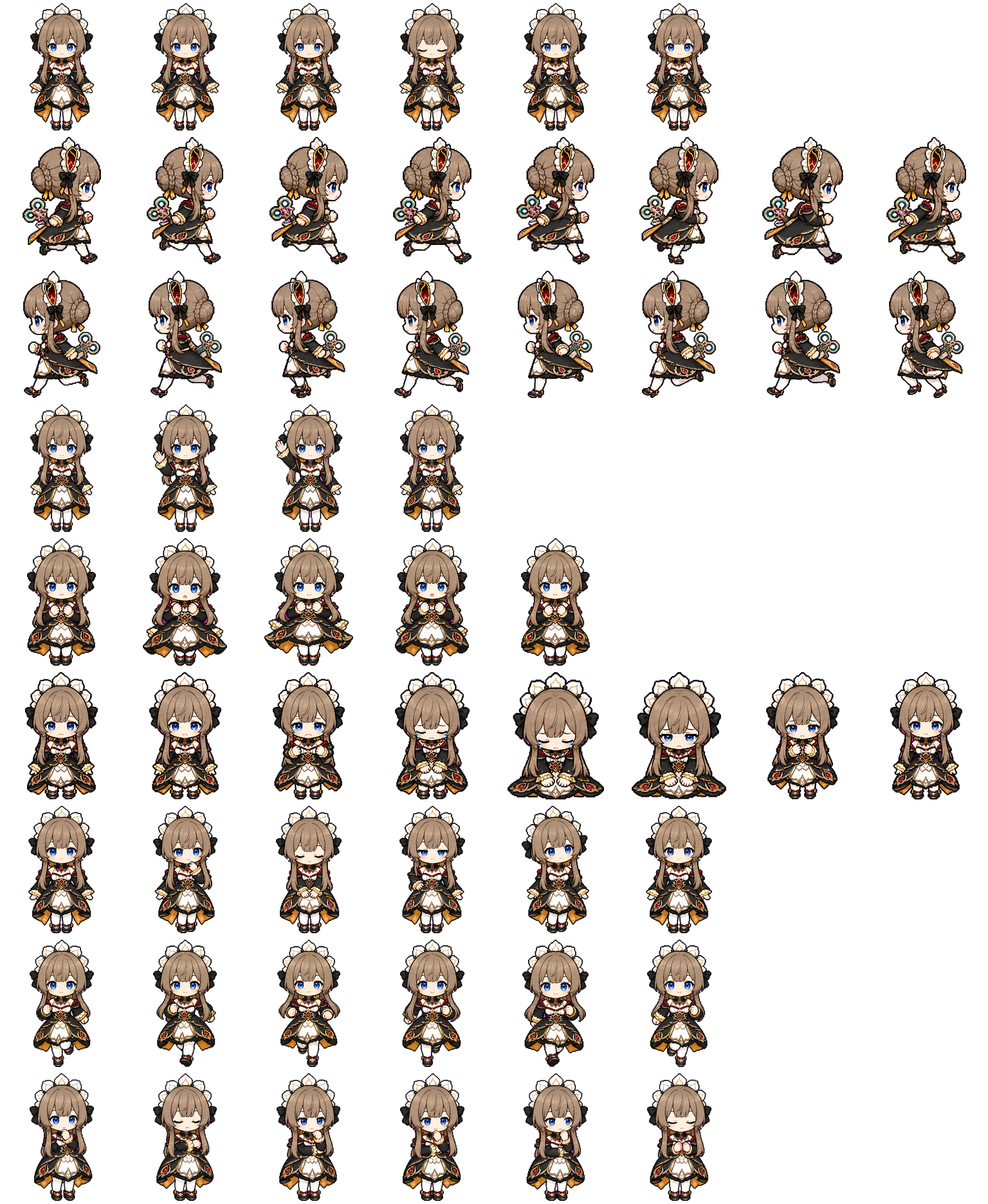 Sandrone (Marionette) spritesheet preview