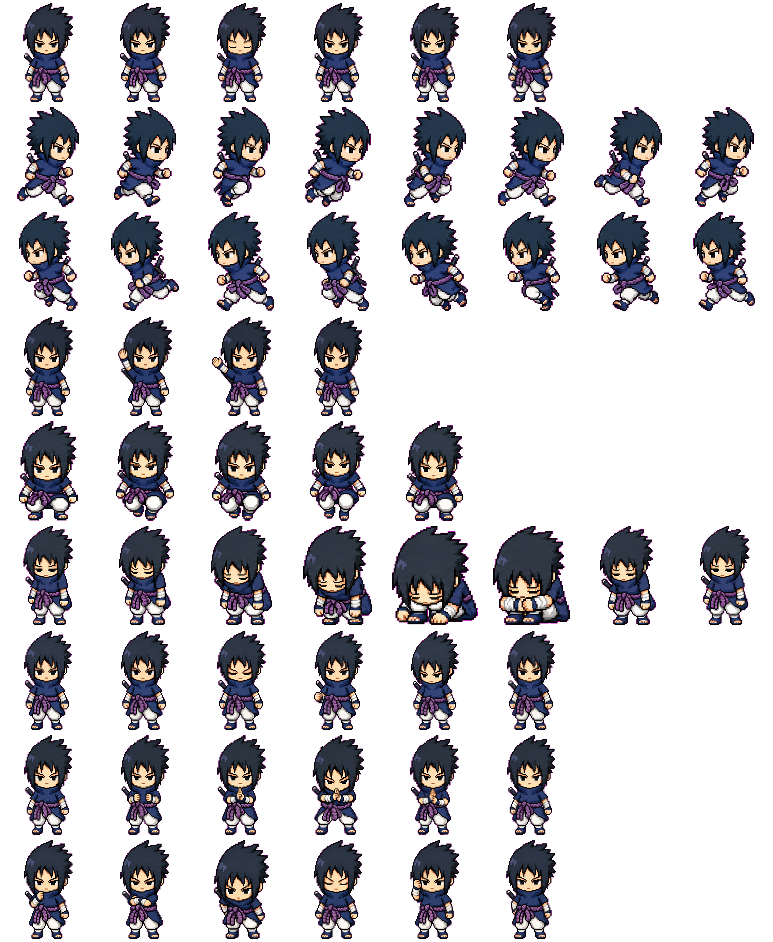 Sasuke animated desktop pet preview for Codex Pet