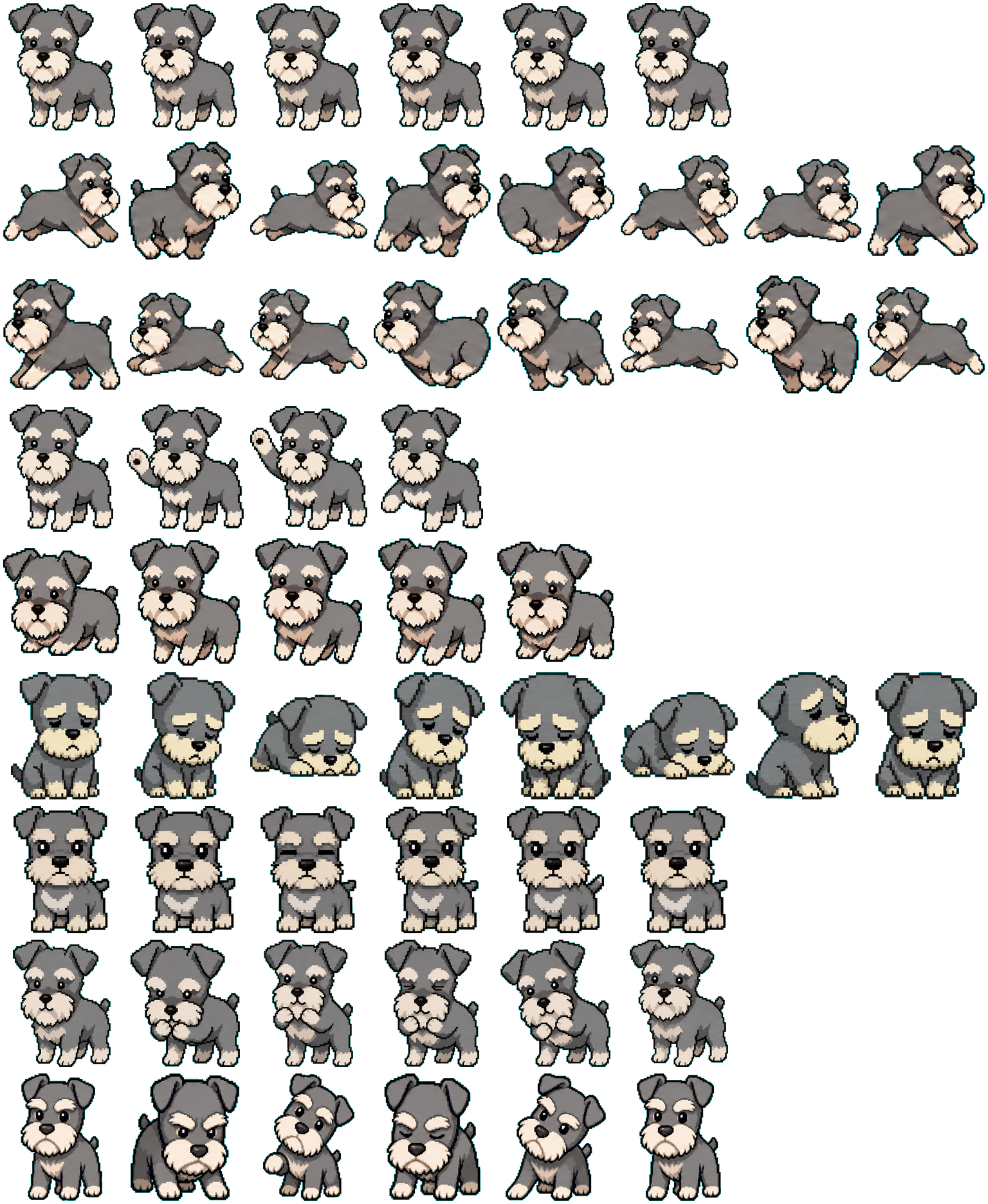 Schnauzer spritesheet preview