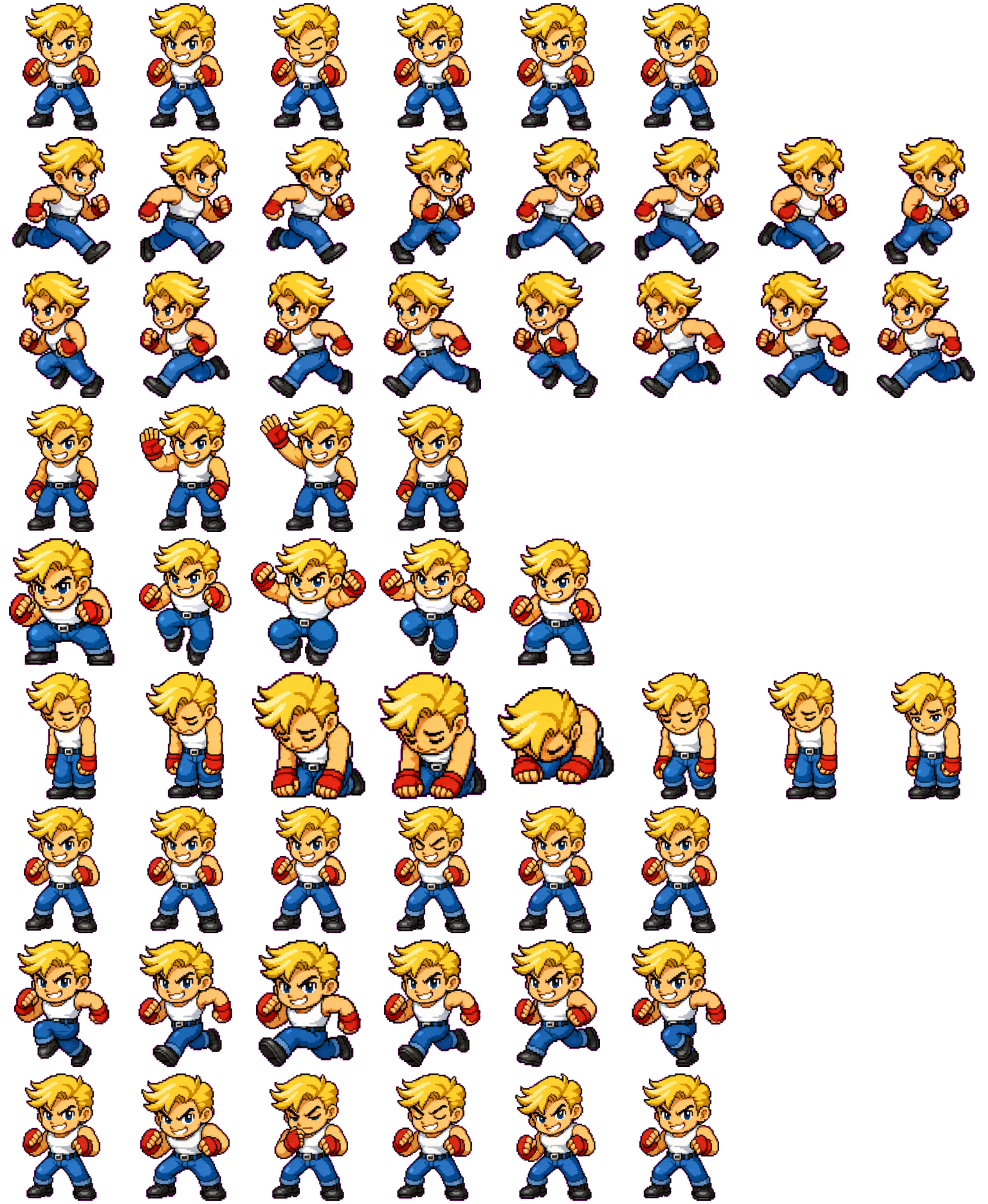Street Kid spritesheet preview