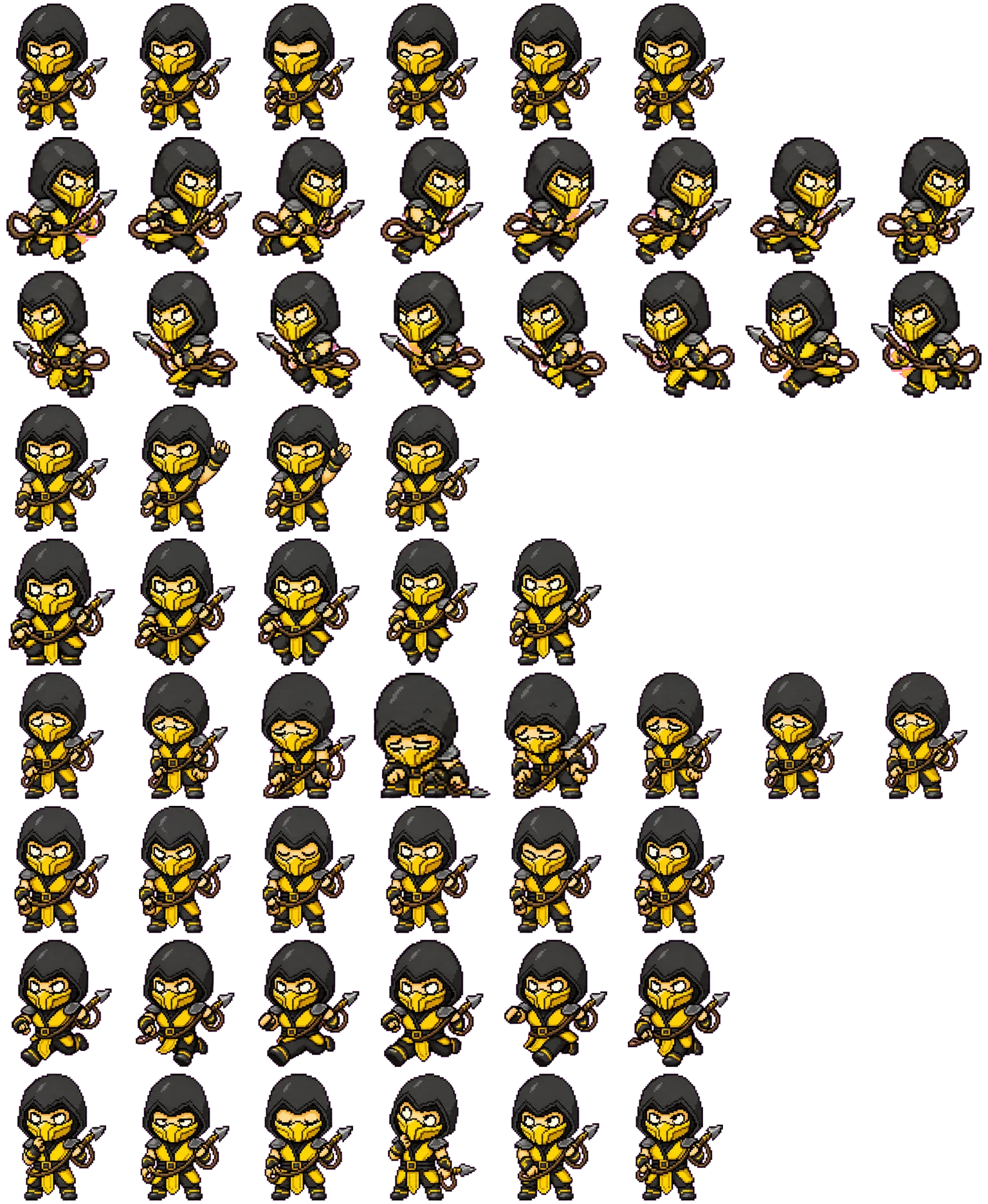 Scorpion spritesheet preview