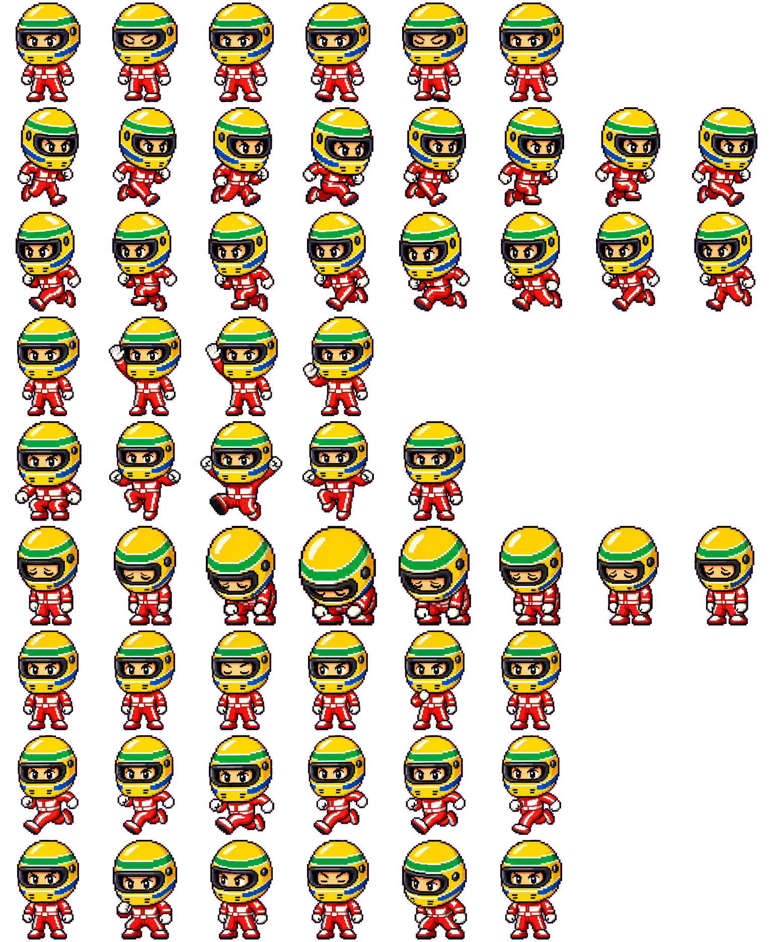 Senna Sprint spritesheet preview