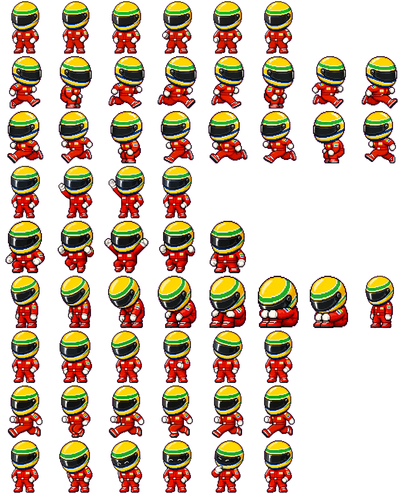 Senna spritesheet preview