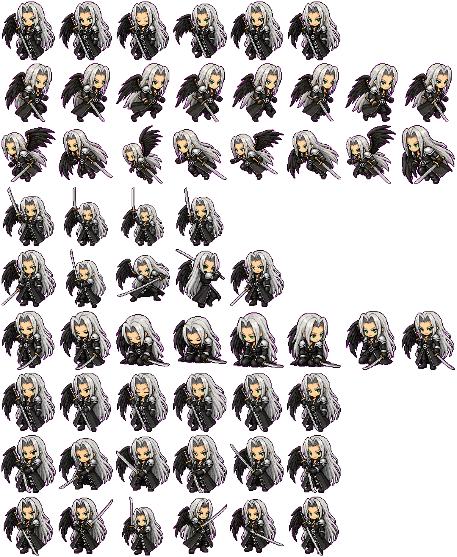 Sephiroth spritesheet preview