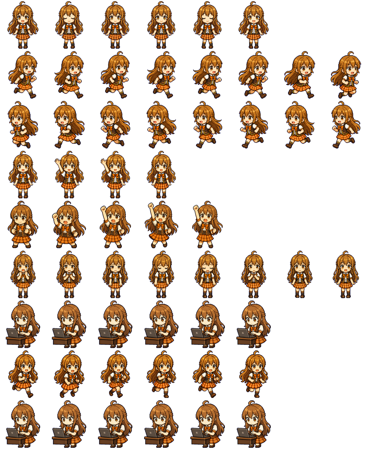 SGL Girl Work Rally spritesheet preview