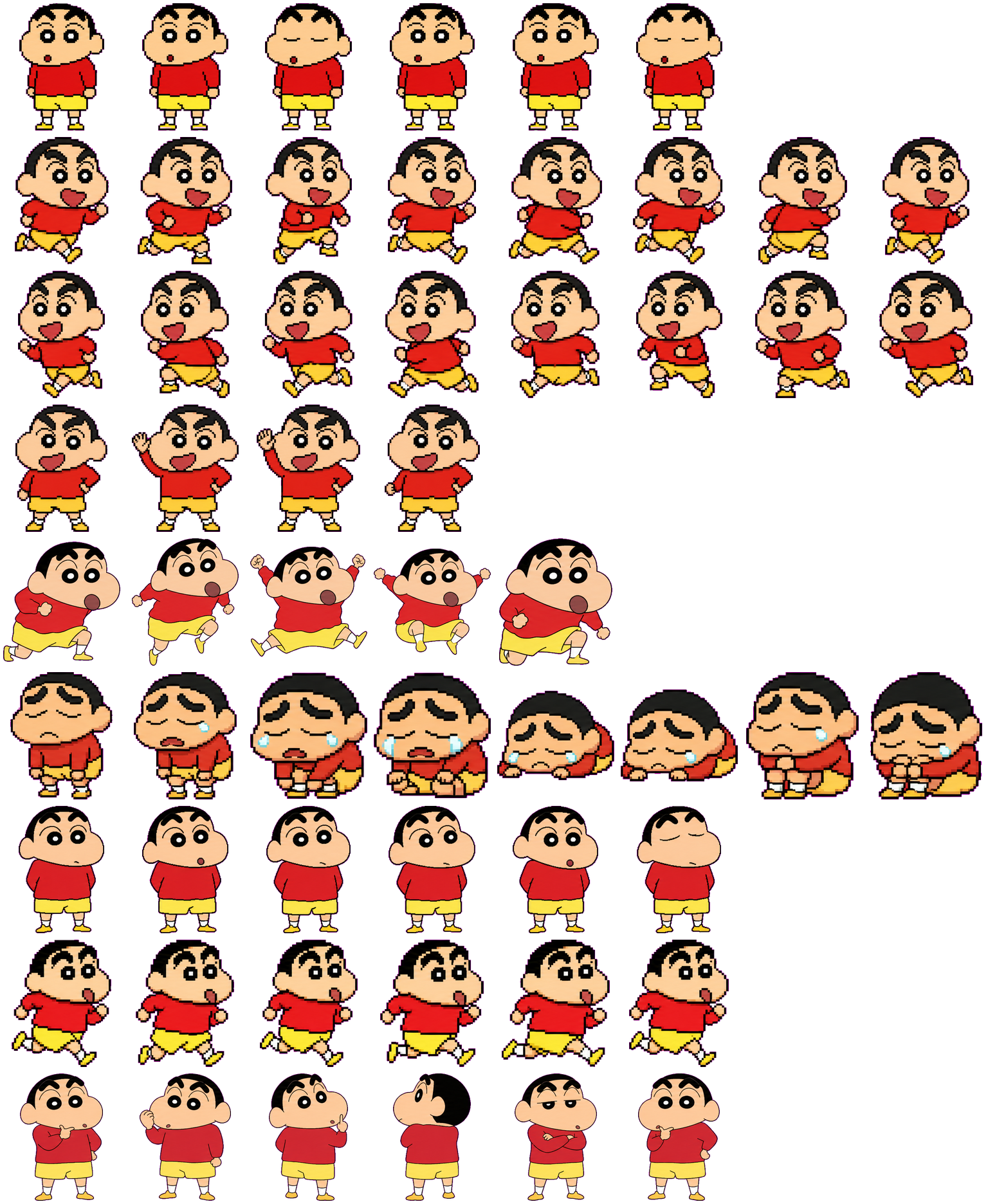 Shinchan spritesheet preview