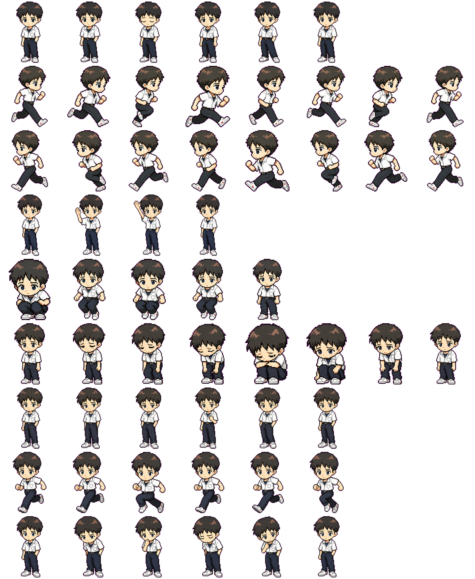 碇シンジ spritesheet preview