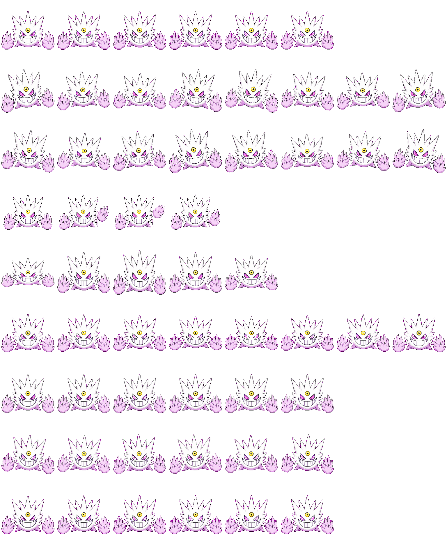Shiny Mega Gengar Codex Pet アニメーションデスクトップペットのプレビュー