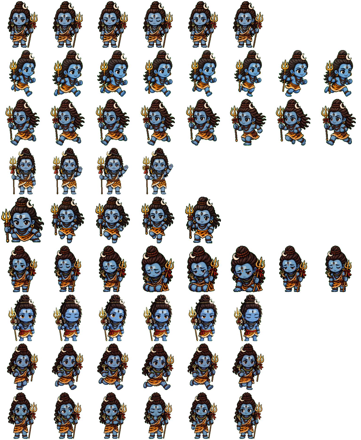 Shiva spritesheet preview