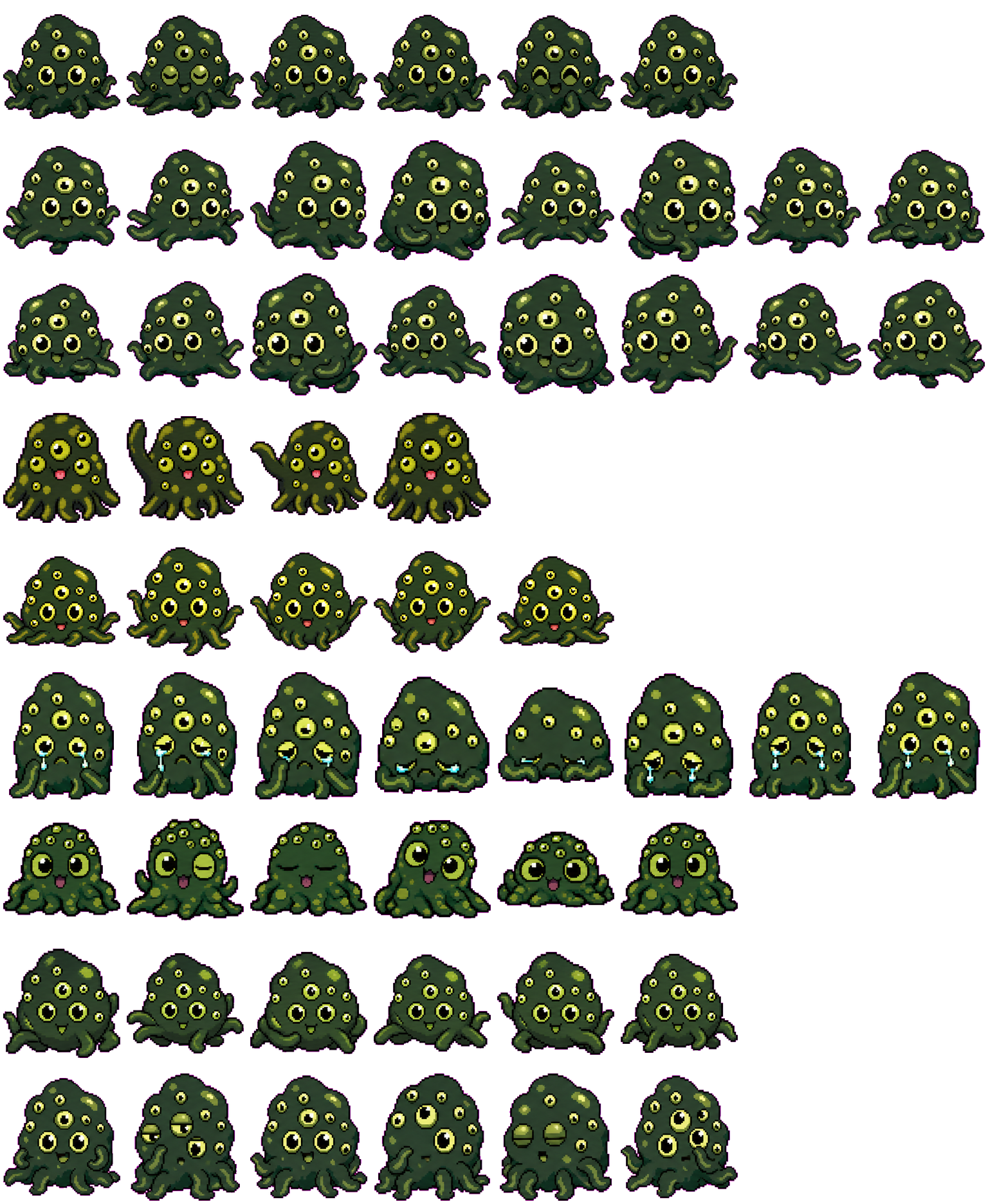 Shoggoth spritesheet preview