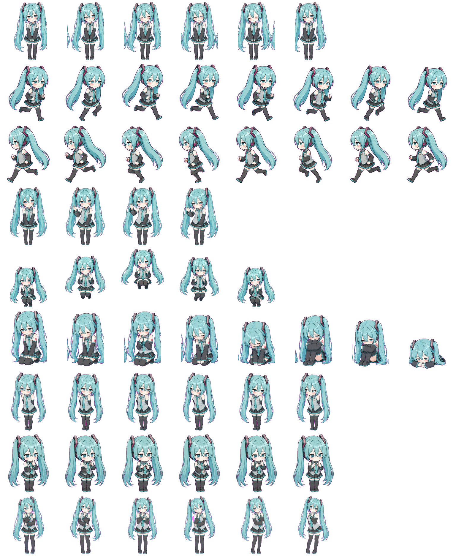害羞的 Miku Codex Pet 动态桌面宠物预览图