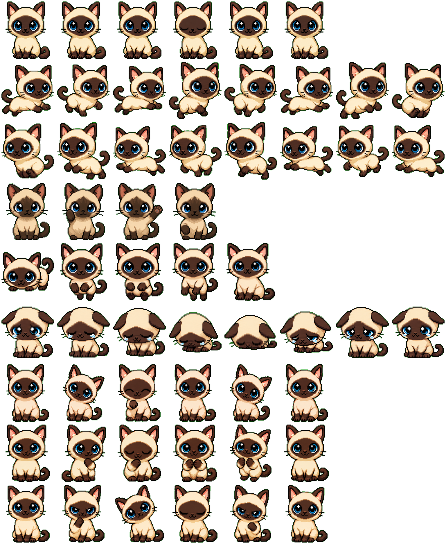 Siamese spritesheet preview