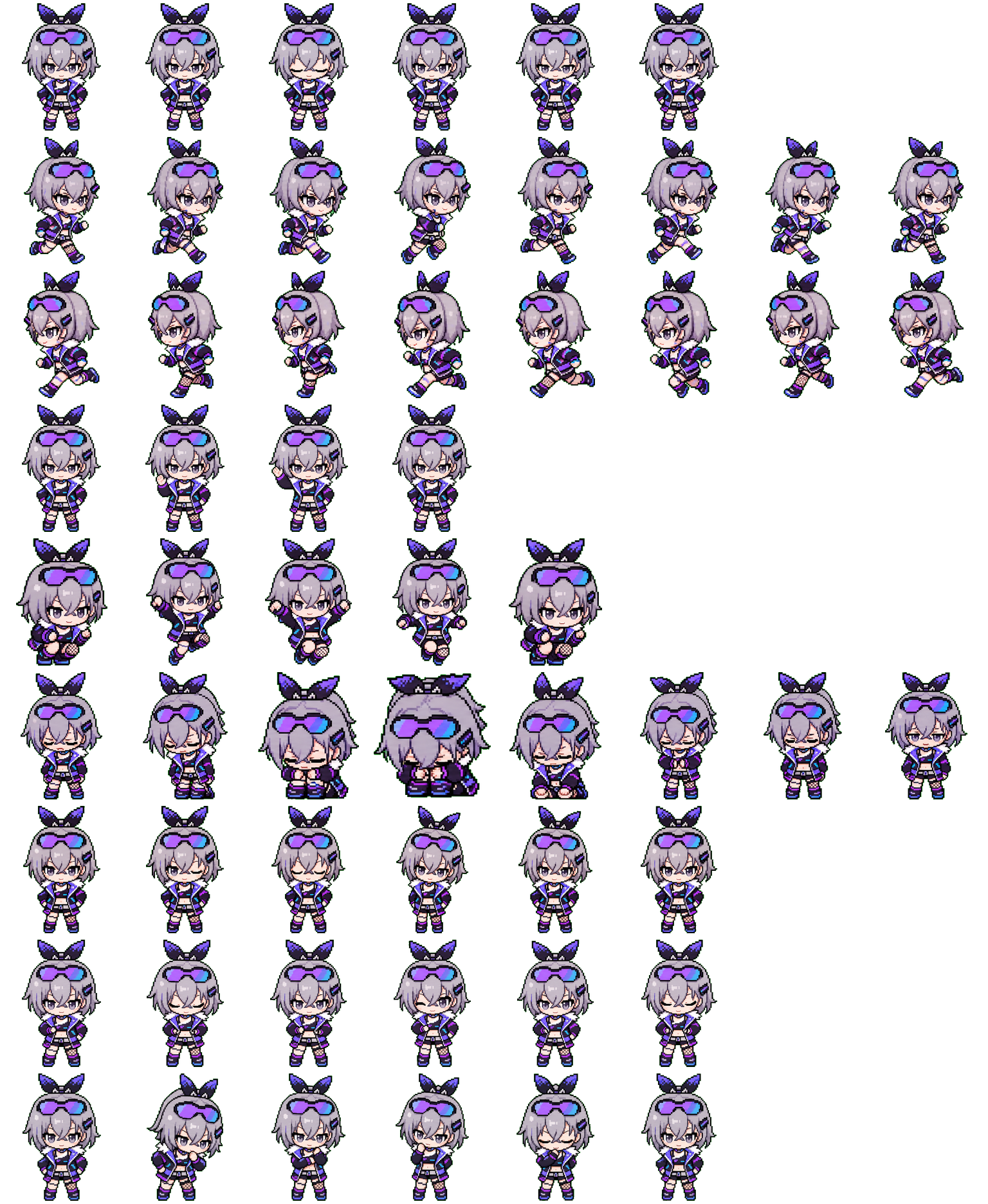 银狼 Lv999 spritesheet preview