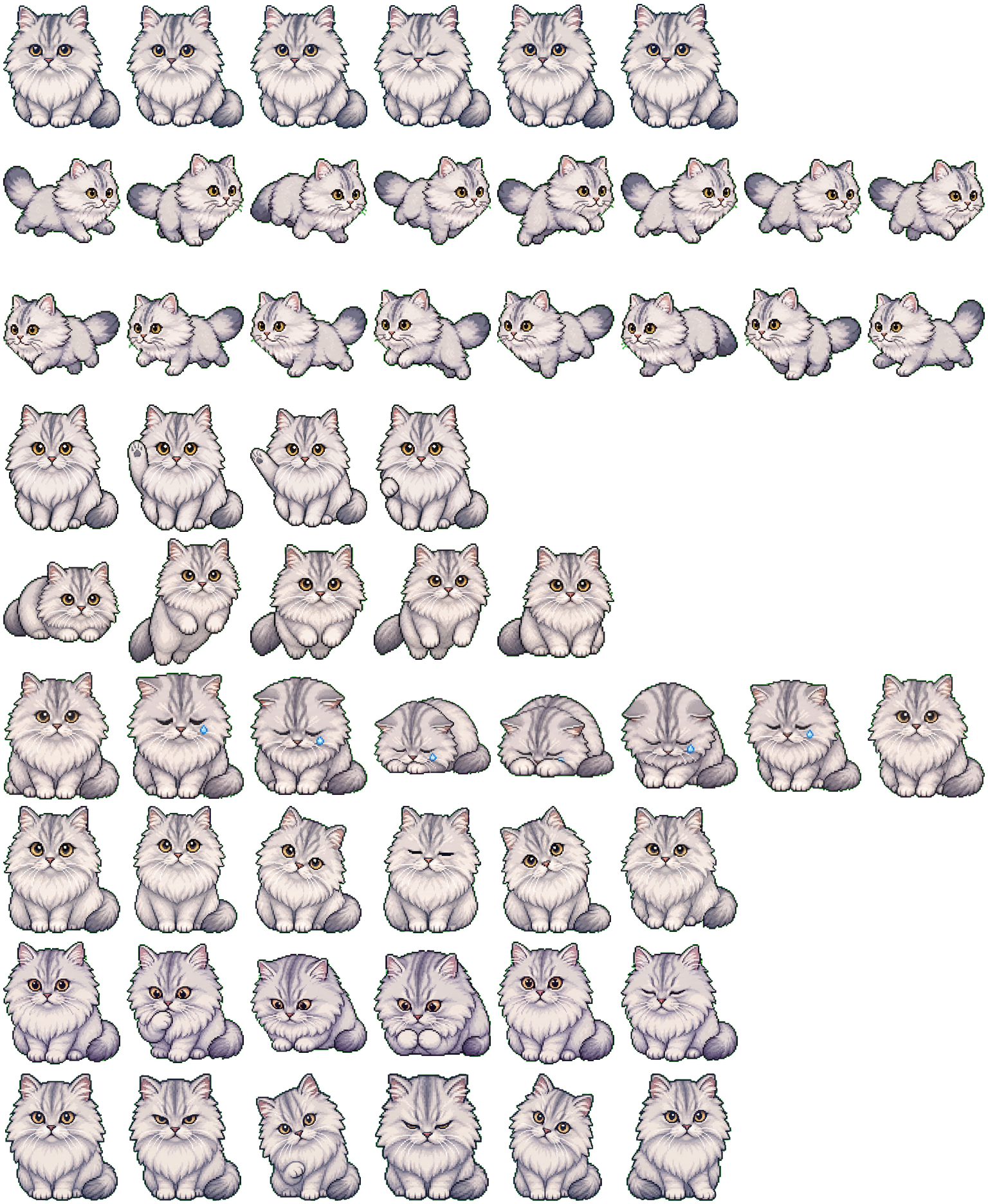 Silver Codex Pet アニメーションデスクトップペットのプレビュー