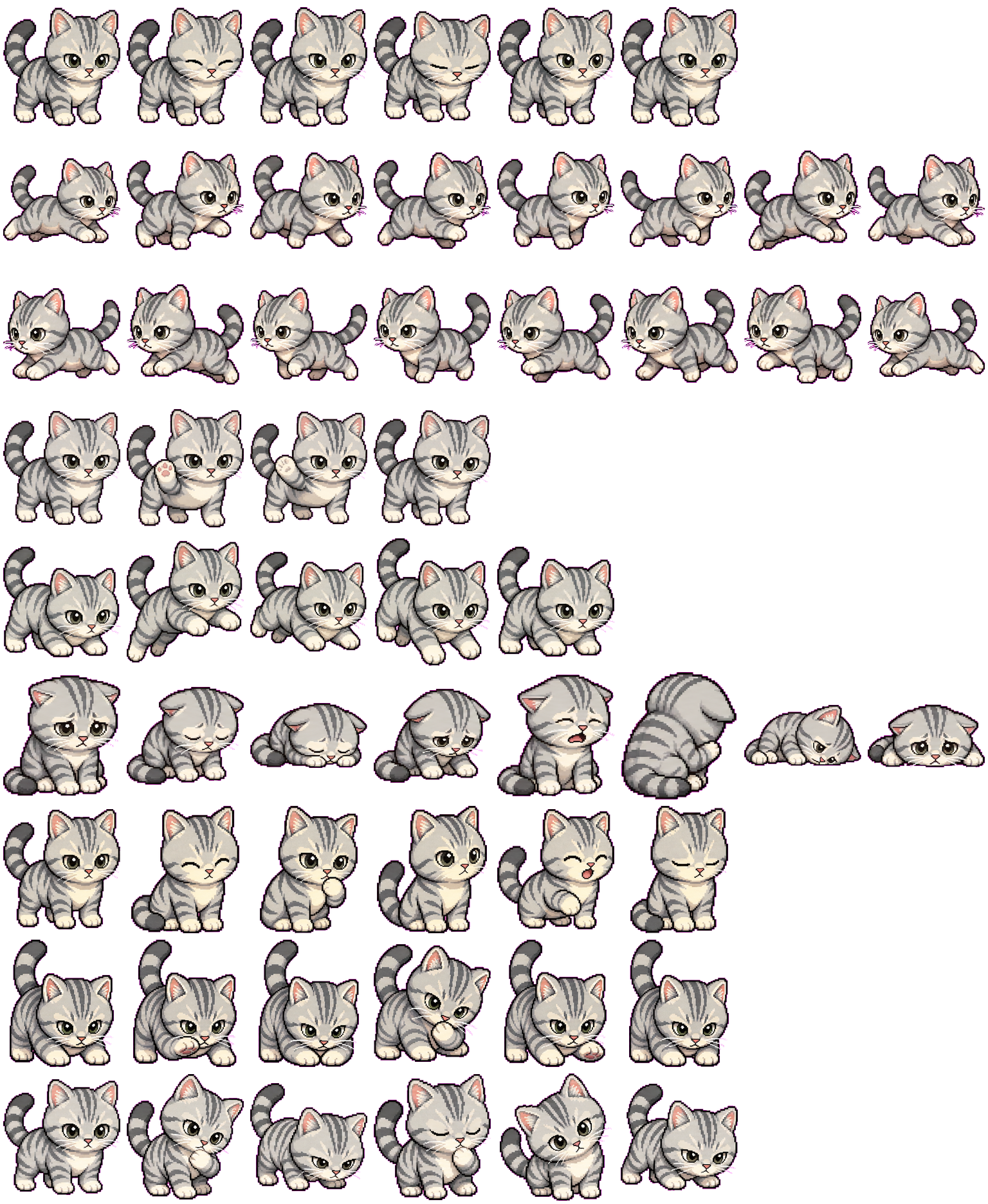 SilverTabby spritesheet preview