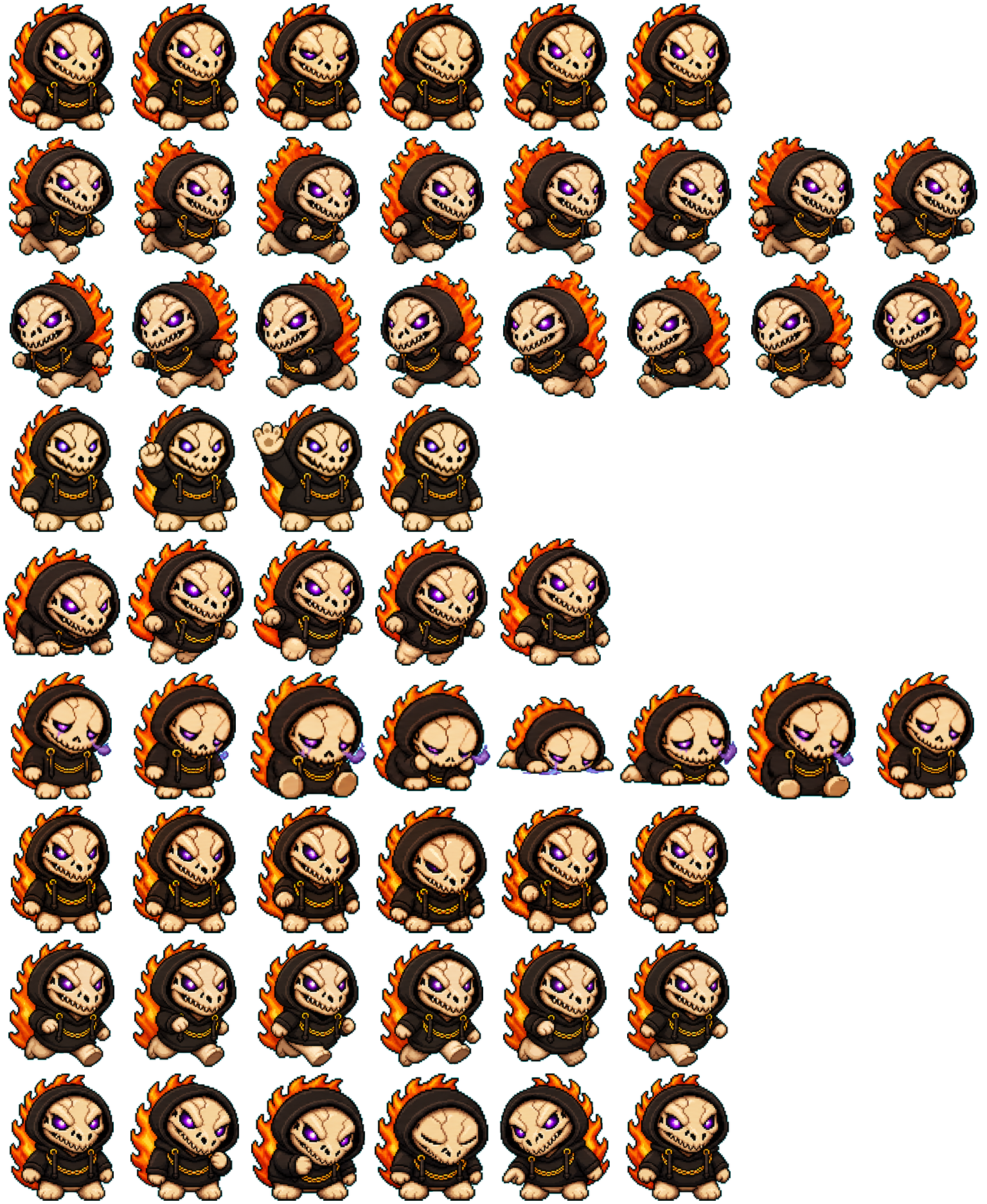 Skullfire spritesheet preview