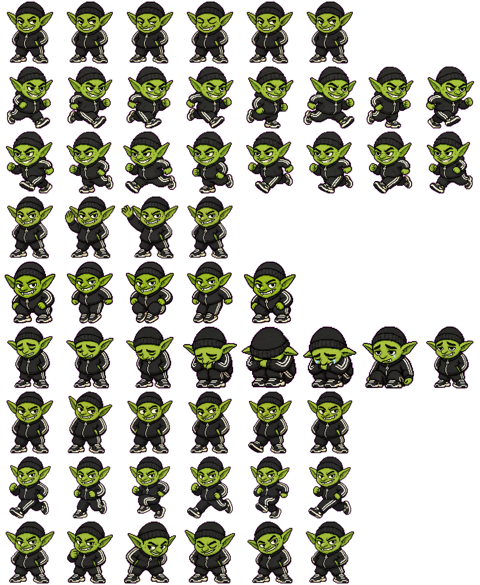 Slavik spritesheet preview